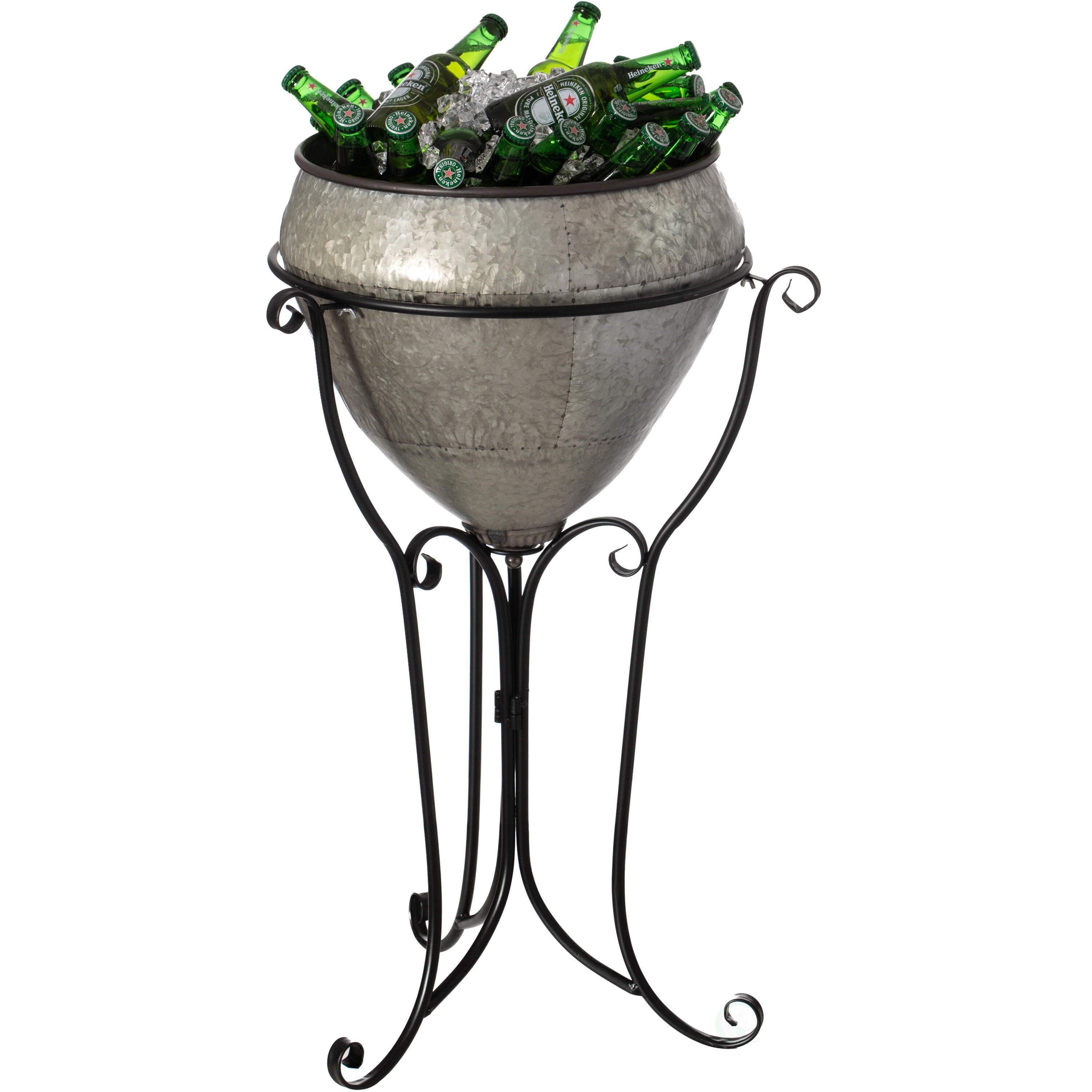 Vintiquewise QI004438.L 10 Fluid ounce(s) Silver Beverage cooler