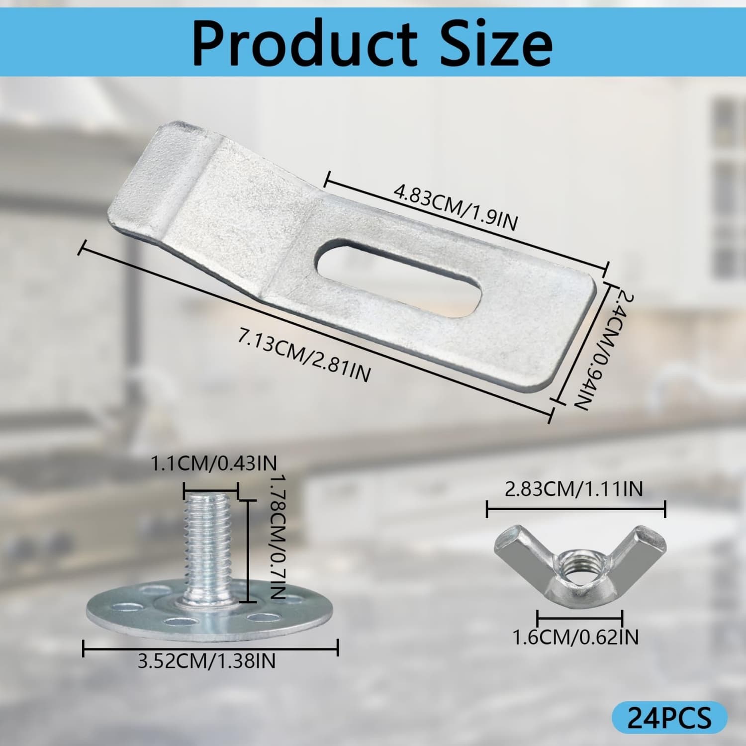 Angel Sar L2ZQYA624SMH07 Sink-Mounting-Clips - View #3
