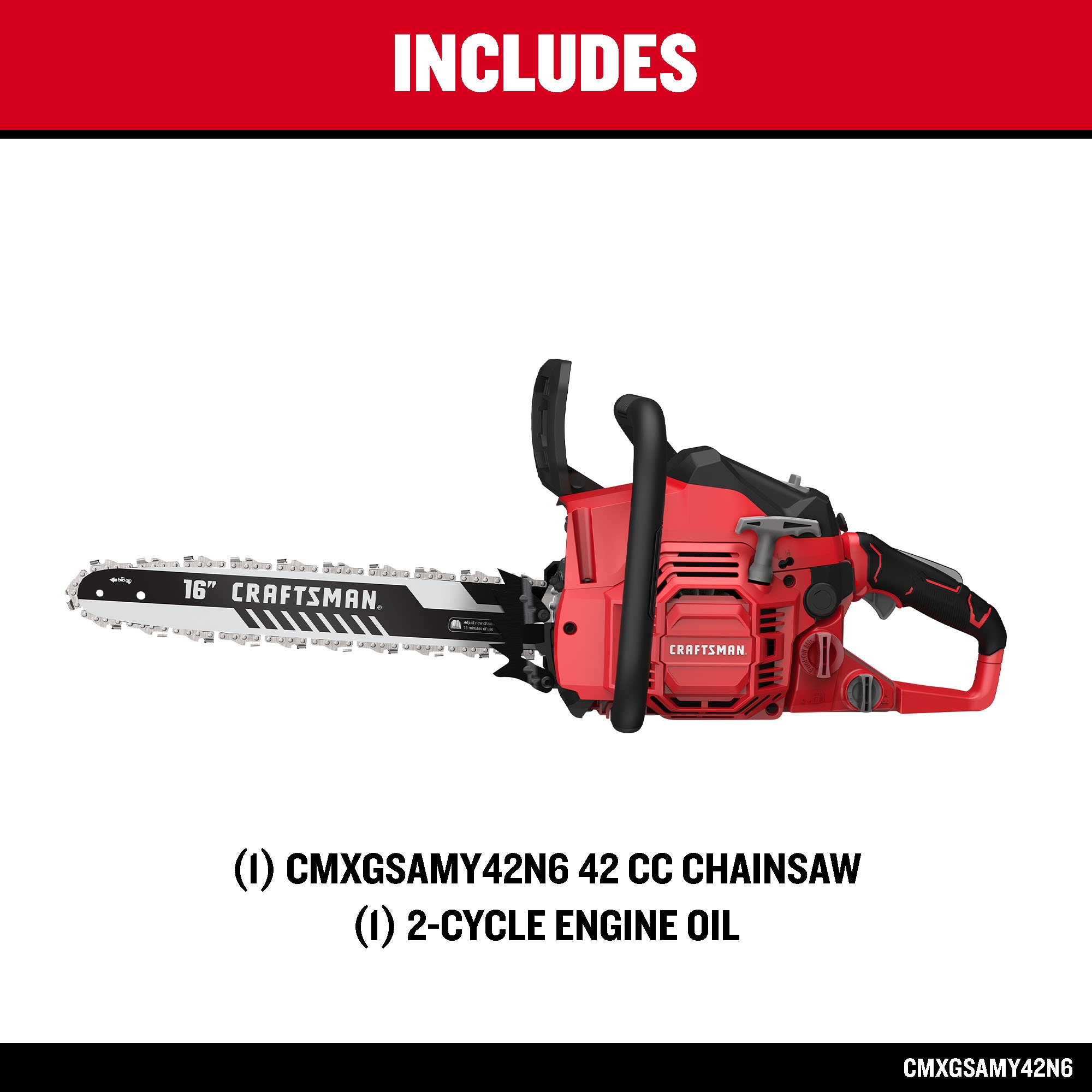 CRAFTSMAN S1600 42-cc 2-cycle 16-in Gas Chainsaw CMXGSAMY42N6 Sansujyuku sansujyuku.com