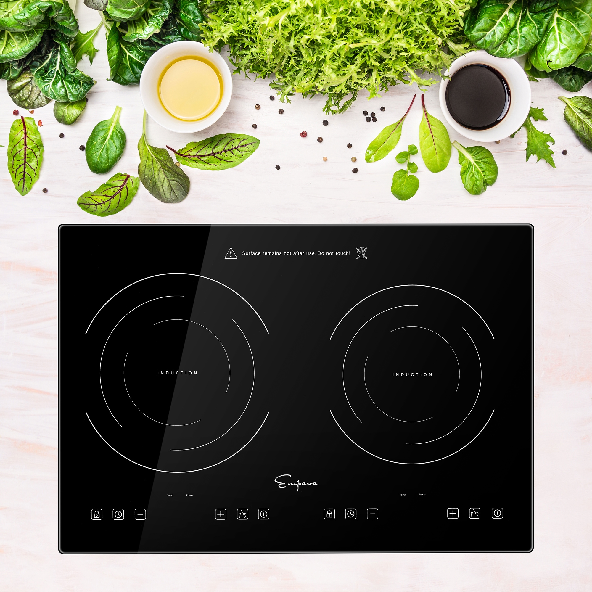 Portable Induction Cooktop Countertop Burner Black 1800W NEW Free 2 Day Shipping 