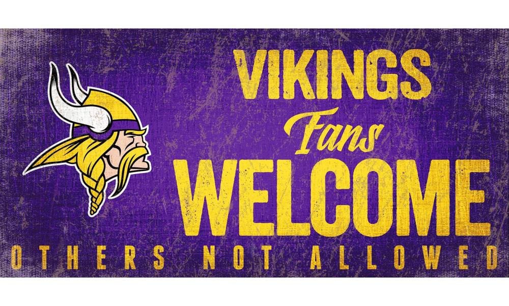 Fan Creations Minnesota Vikings 6-in H x 12-in W Sports Print at