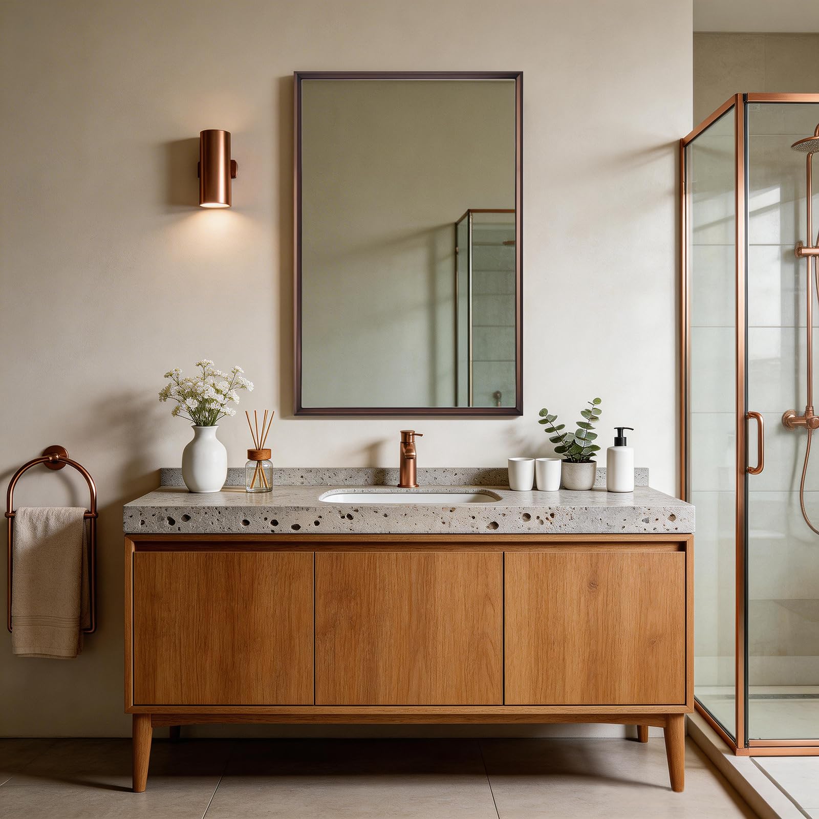 Aoibox LAB1NIDN Framed-Bath-Mirrors - View #6