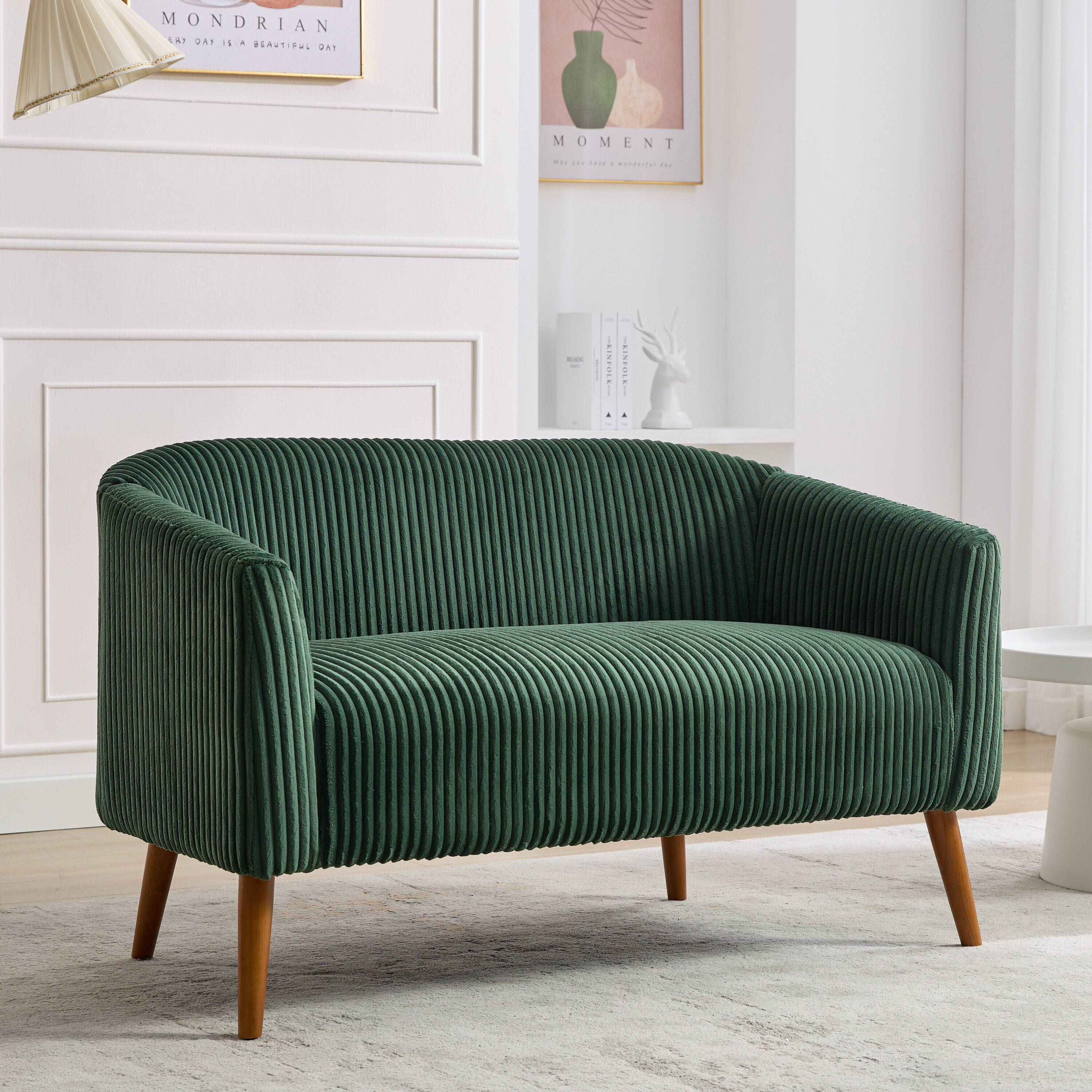 Hrinhom HC-W3002-GREEN 50.8-in Casual GREEN 2 -seater Loveseat