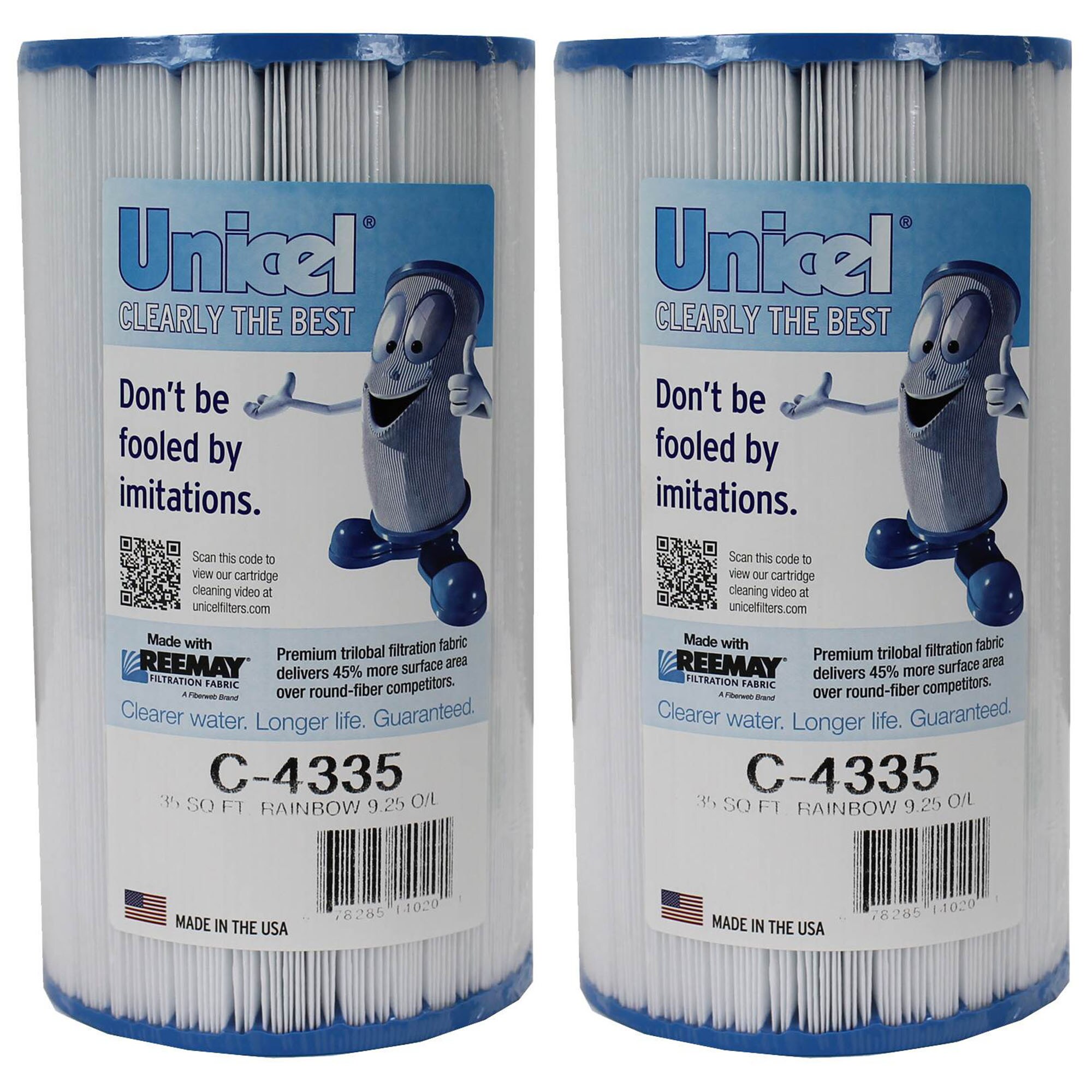 Unicel 37767 2 x C4335 Cartridge Pool Filter