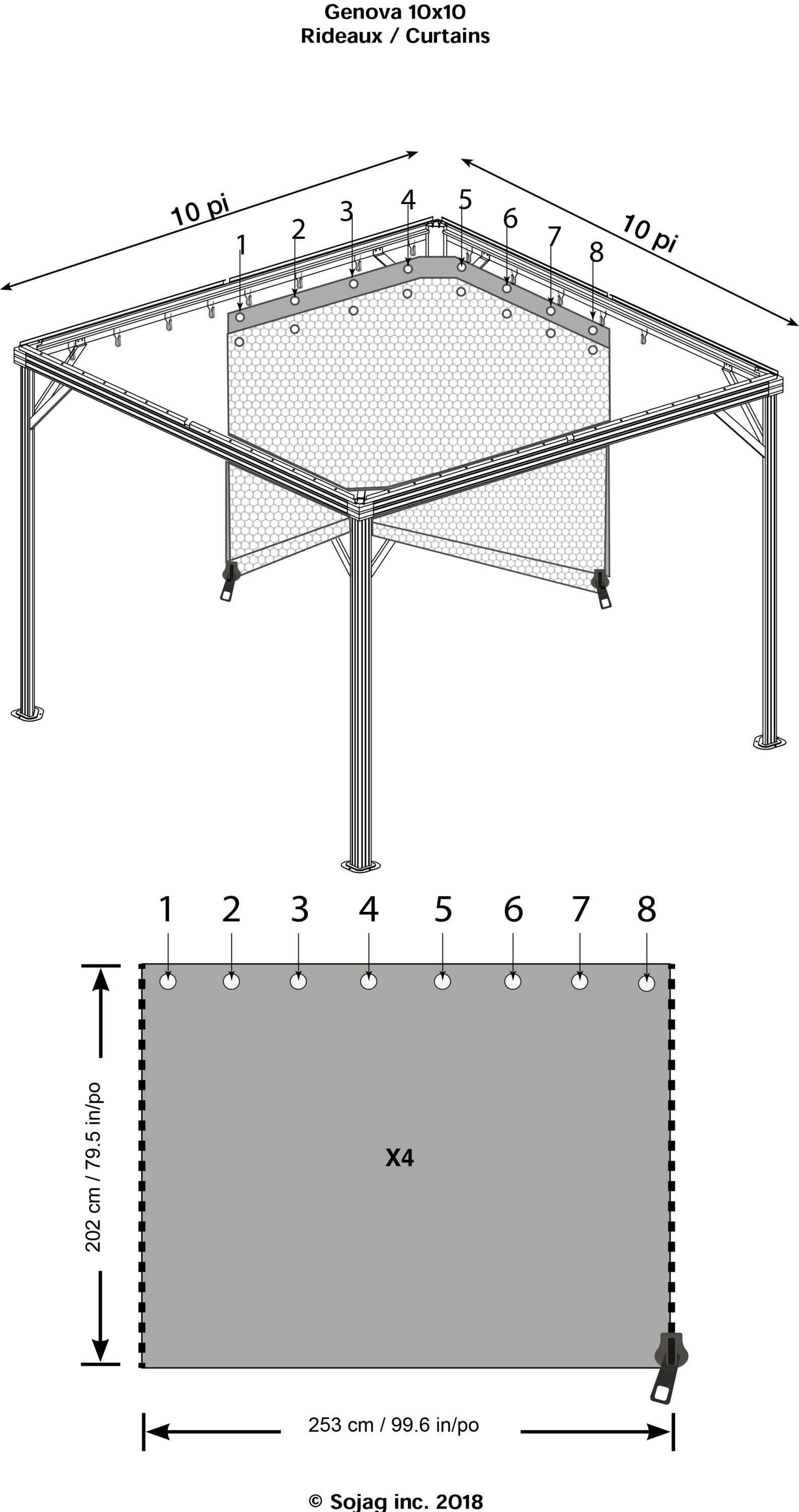 Sojag 135-9160574 Gazebo-Parts-Accessories - View #10