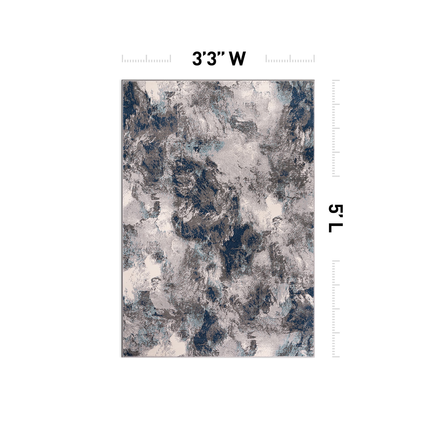 World Rug Gallery 4054BLUE3X5 rugs - View #2