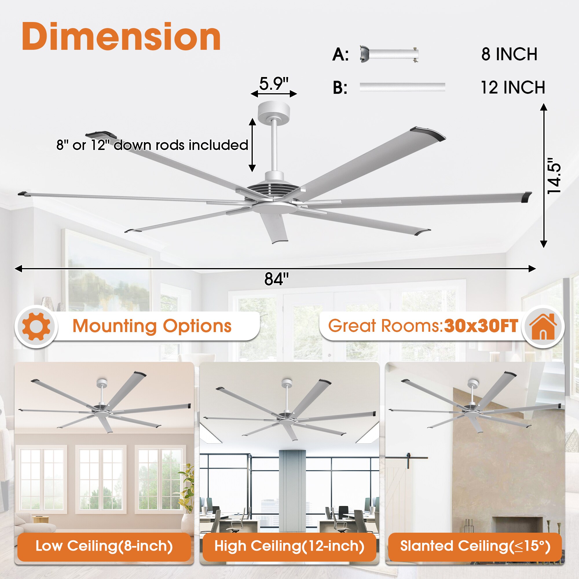 Parrot Uncle F8311110V Ceiling-Fans - View #5