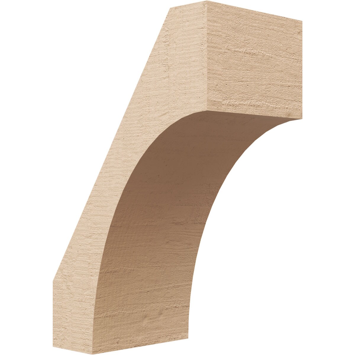 Ekena Millwork BRCUR05X08X12WTLRCPR 5-in x 12-in x 8-in Primed Urethane
