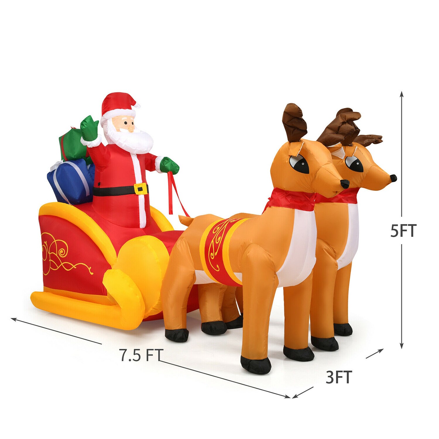WELLFOR HYZ22833US Christmas-Inflatables - View #2