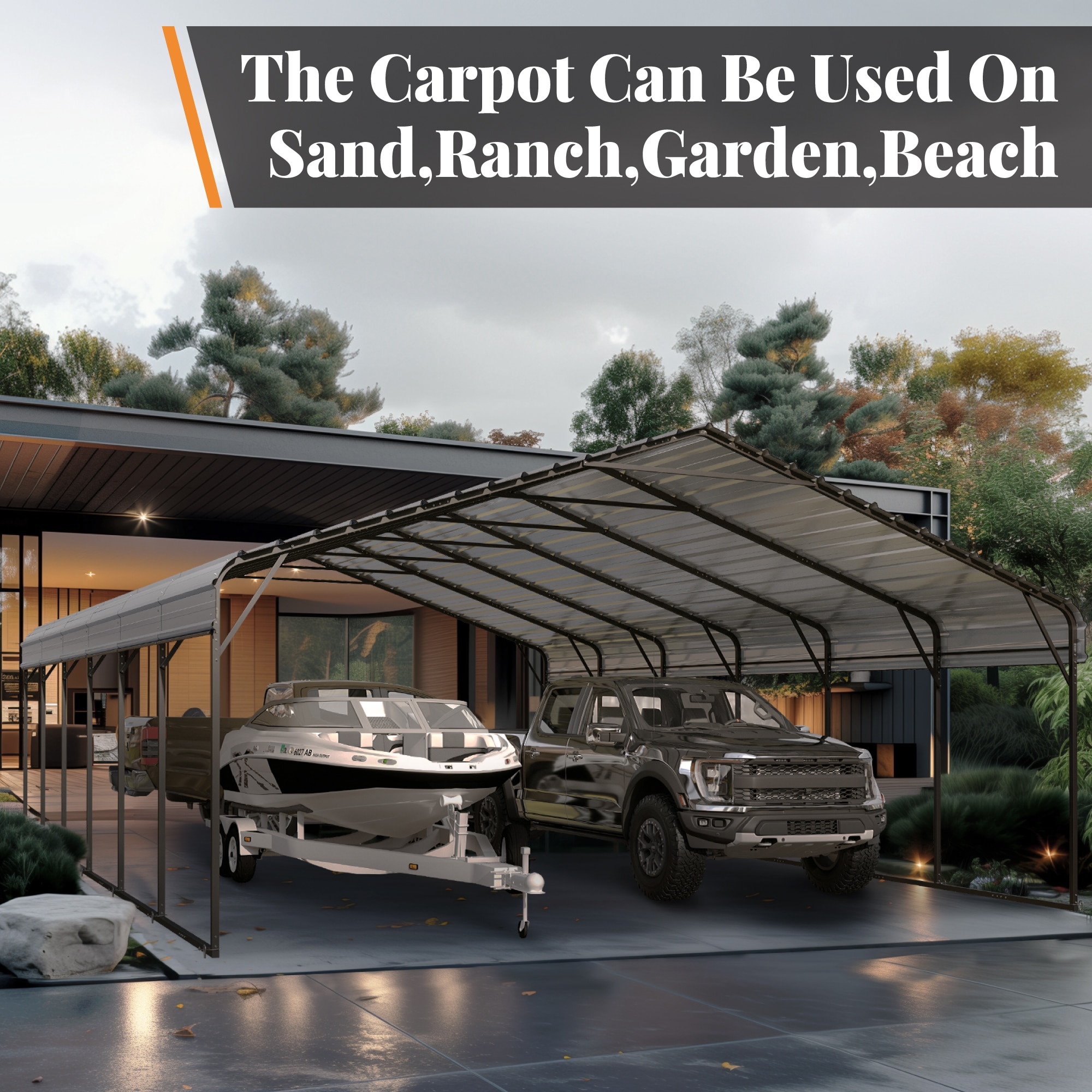 Sunshine Valley GA229-2030 Carport-Covers - View #2
