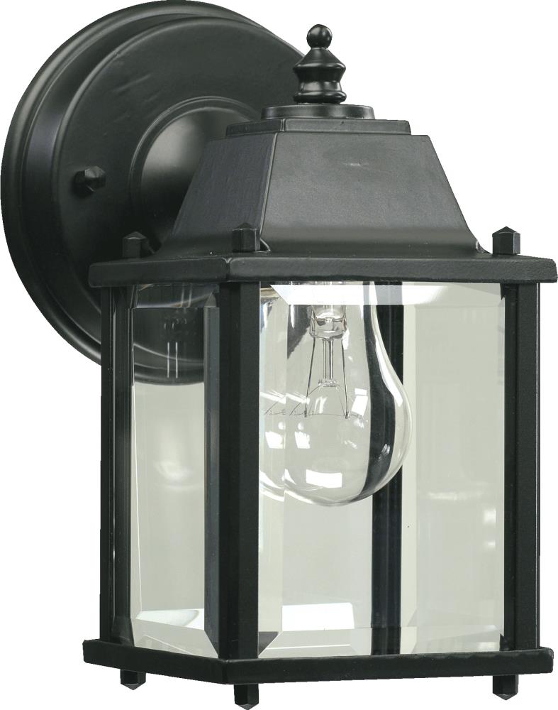 Quorum International 780-15 1 -Light 8.5-in H Matte Black Hardwired Outdoor Wall Light