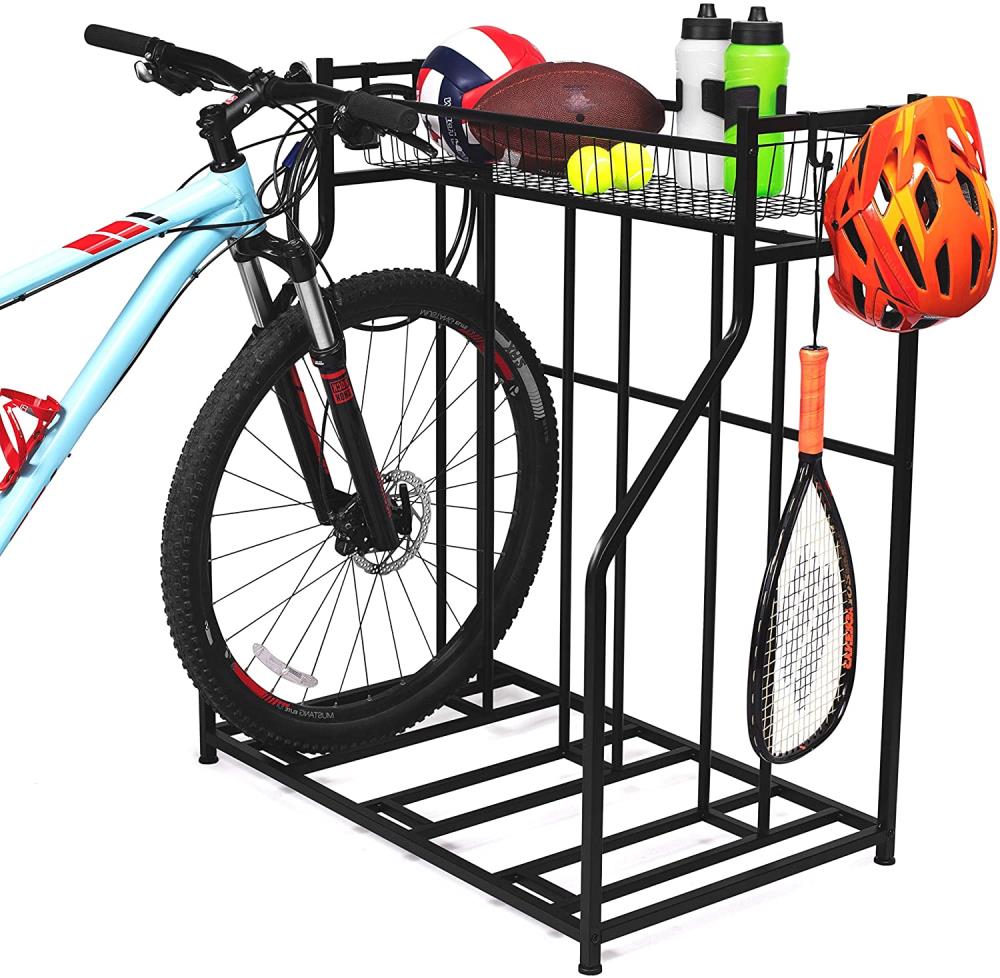 Black Sandusky BR4205 3-Bike Standing Bike Stand 