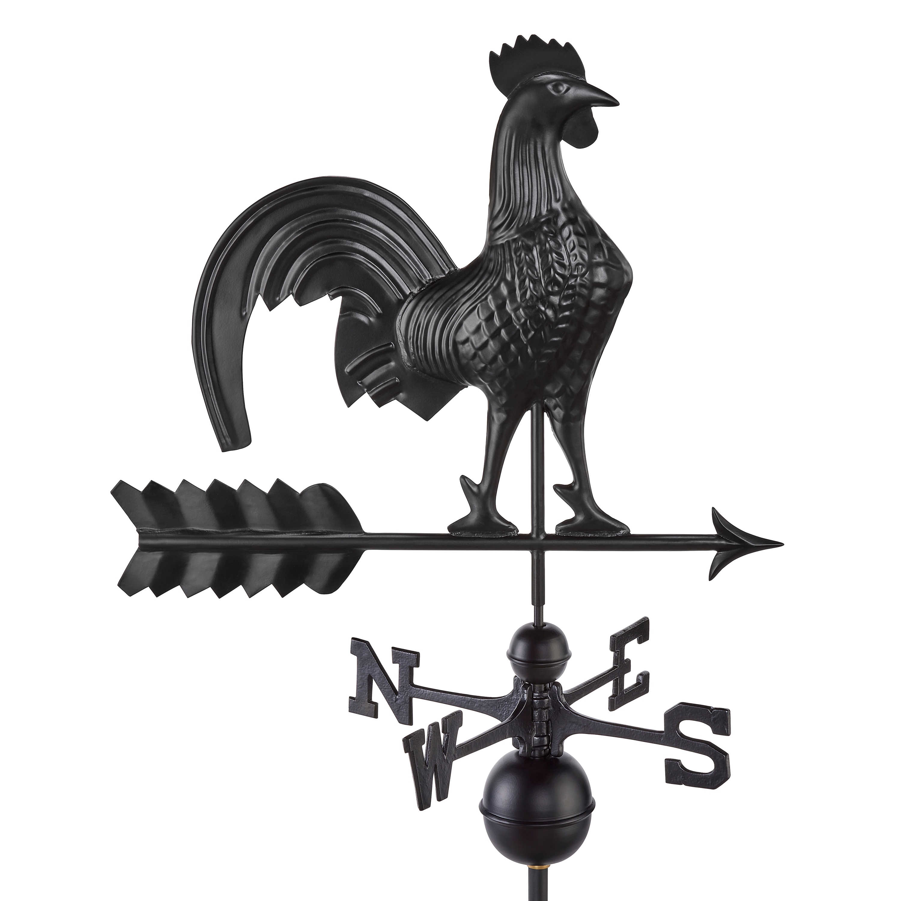 Good Directions 501K Black Aluminum Rooster Weathervane
