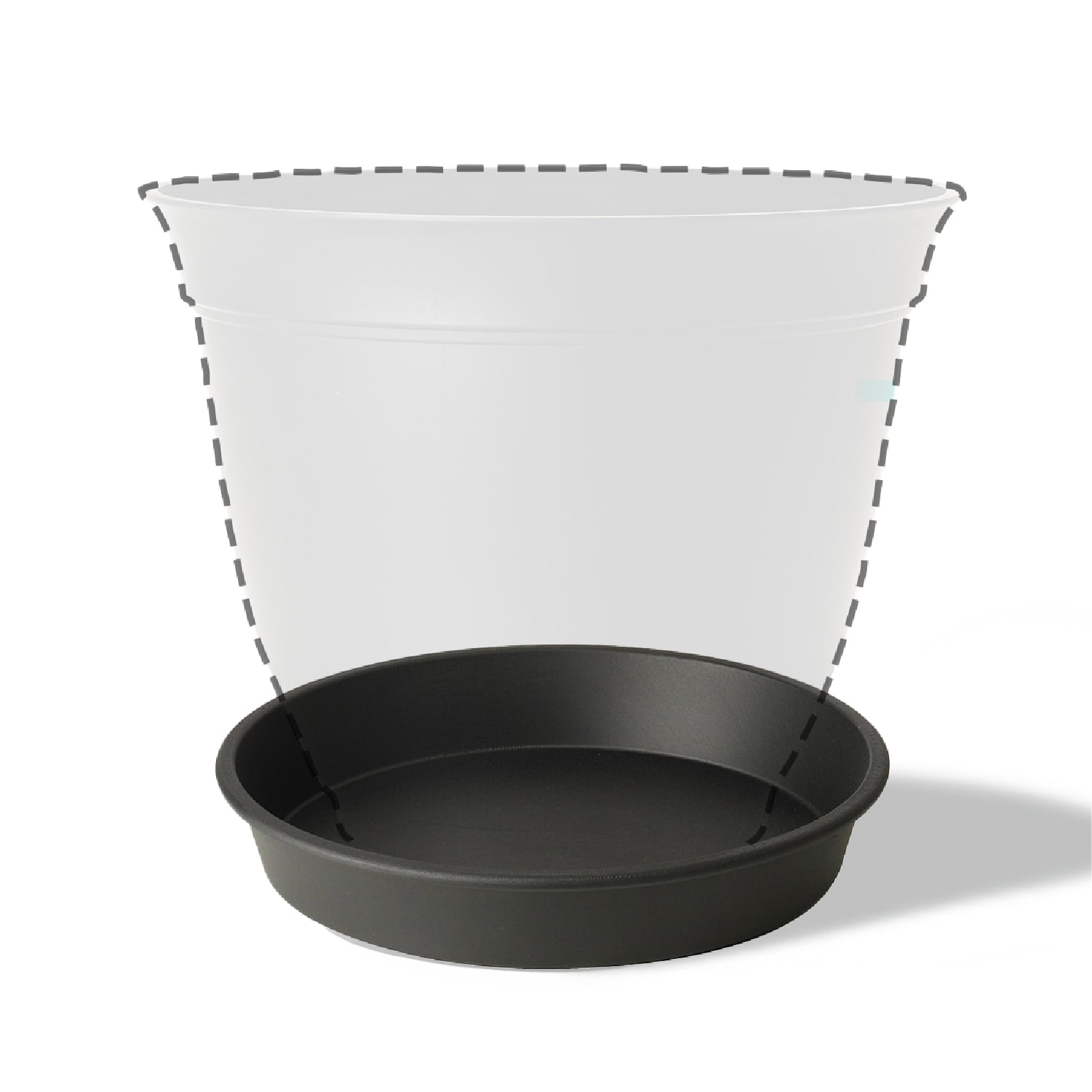 Style Selections SC2133S-BLK Plant-Saucers - View #2