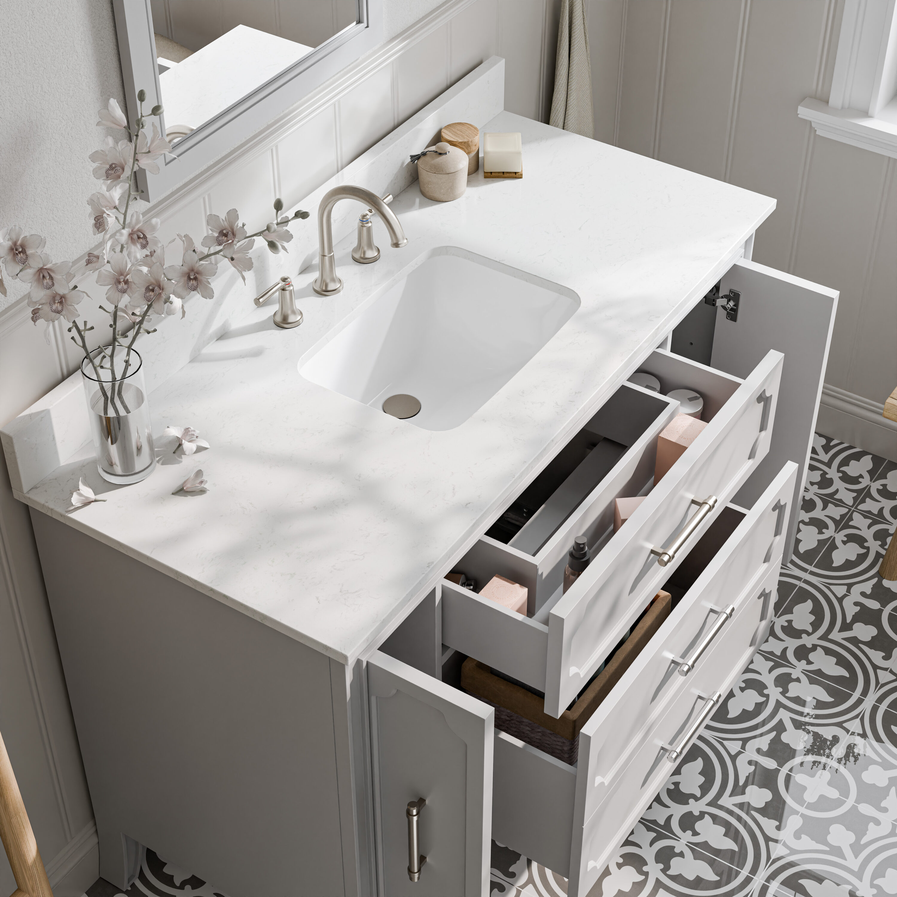 allen + roth 1008VTC-48-242-925UR Bath-Vanity-Combo - View #13