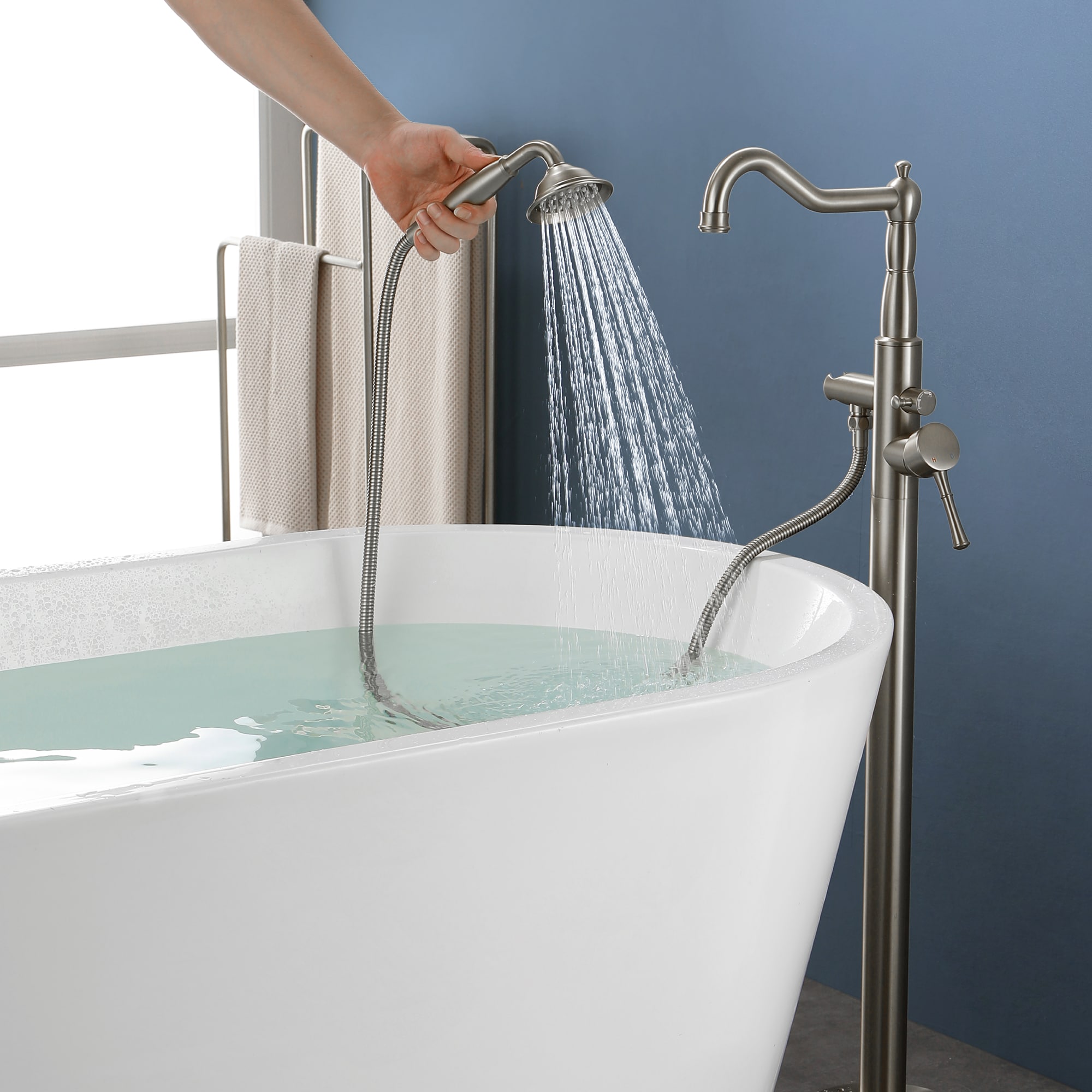 WELLFOR SPA-88004BG Roman-Tub-Faucets - View #3