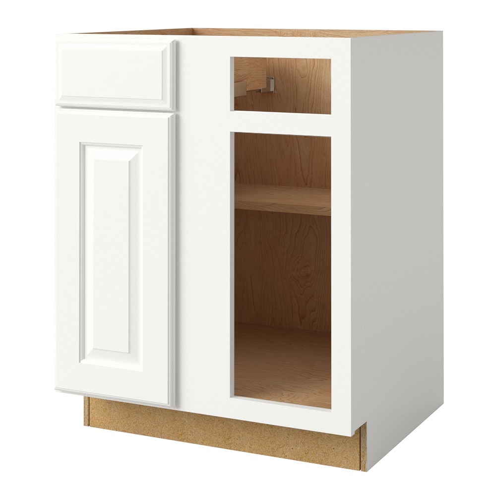 allen + roth Tilson 27-in W x 34.5-in H x 24-in D Linen 1-Drawer Base Fully Assembled Cabinet (Raised Panel Square Style)