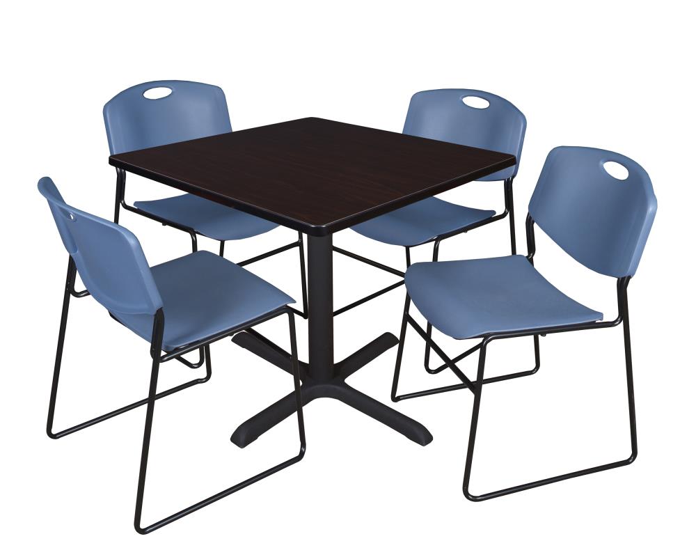 Regency TB3636MW44BE Breakroom Brown 4-Person Training Table (36-in W x 29-in H)
