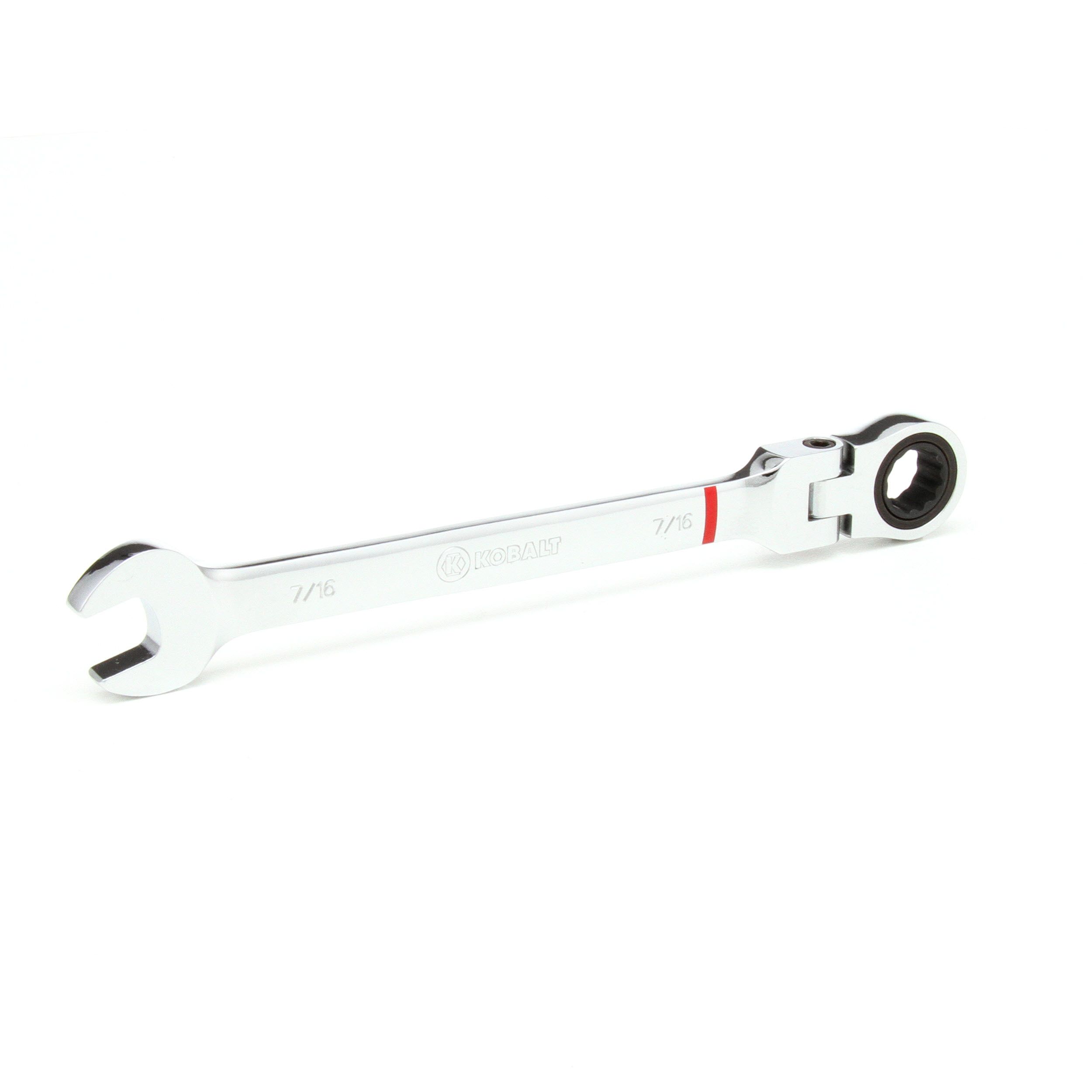 7/16-Inch TEKTON WRN50009 Stubby Ratcheting Combination Wrench 