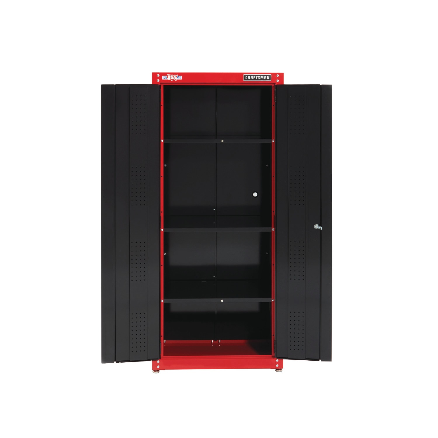 Sep Home Metal Lockable Cloakroom Unit with 2 Doors Metal Cabinet Tall Storage Cabinet Column 1 Door Lockable Shelves red 