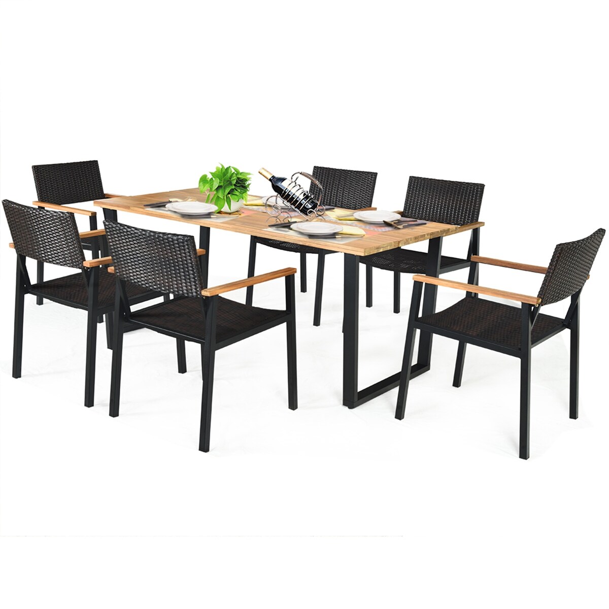 Costway HW65219 Patio-Dining-Sets - View #9