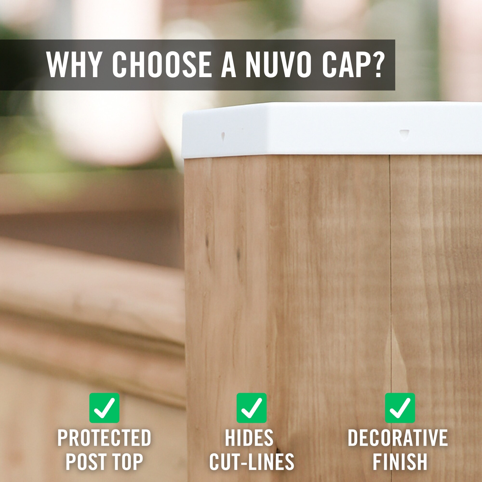 Nuvo Iron PCP25-WEC-IP8 Deck-Post-Caps - View #3