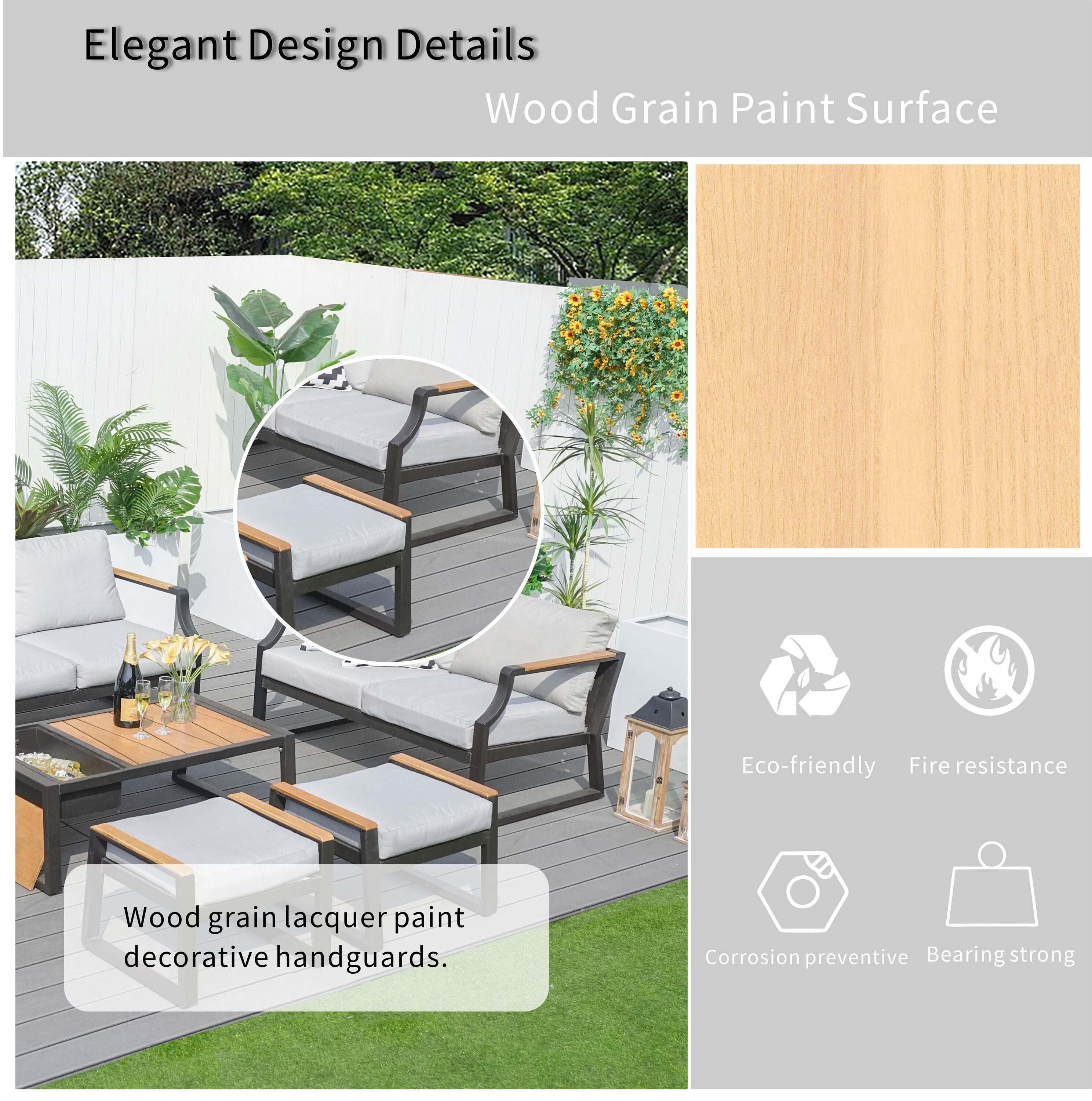 Direct Wicker DWS-2101-BK Patio-Conversation-Sets - View #6