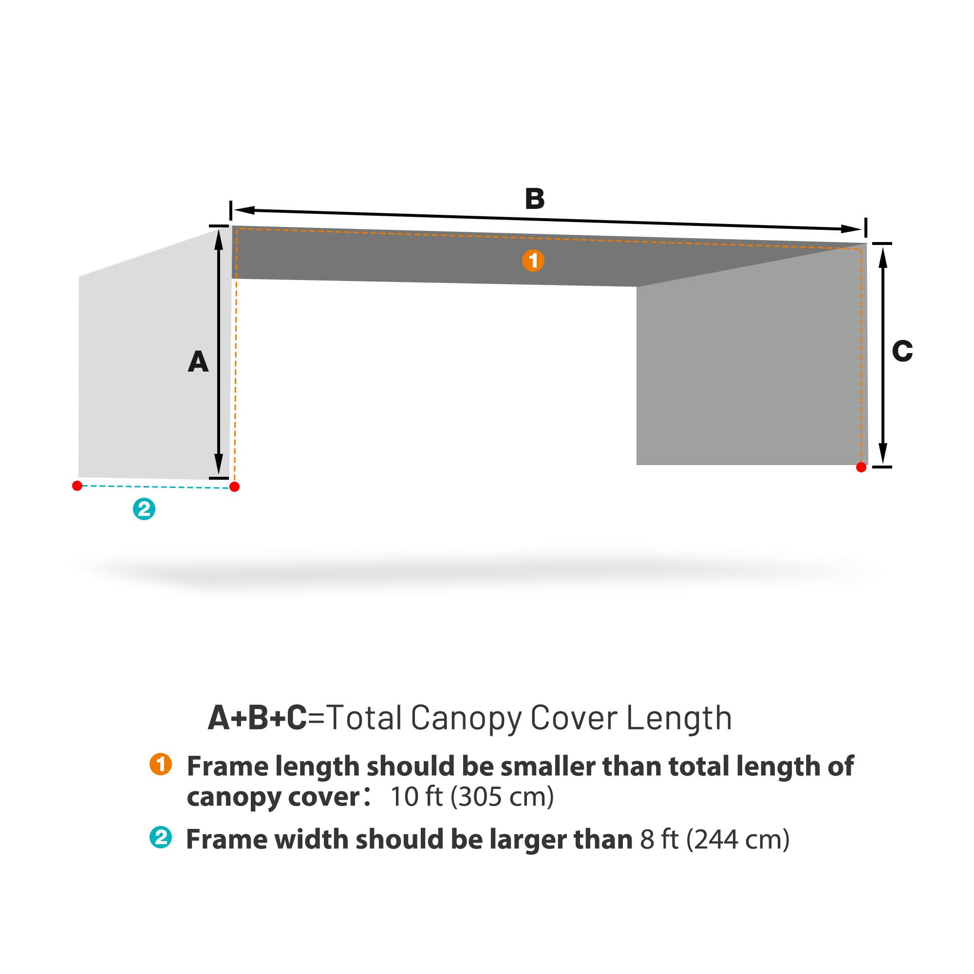 Yescom 07PCP003-8X16-T03-LO Canopy-Parts-Acc - View #7