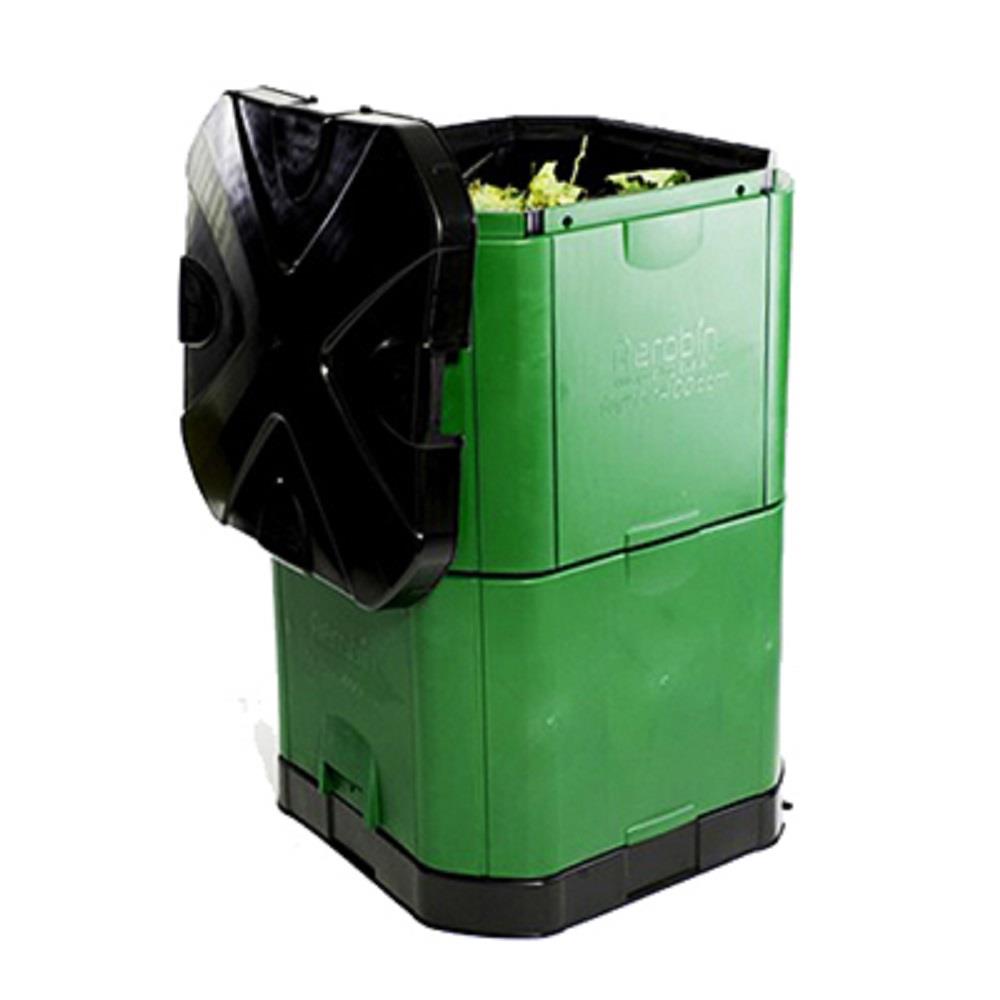 Exaco Trading Co Aerobin 400 Exaco Insulated Composter and Self Aeration System 113 gallon green 