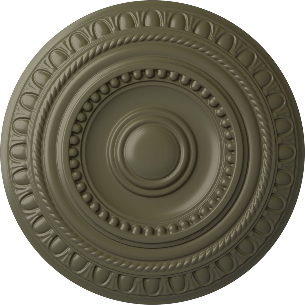 Ekena Millwork CM15ARPTF Artis 15.75-in W x 15.75-in L Painted Turtle Polyurethane Whole Ceiling Medallion