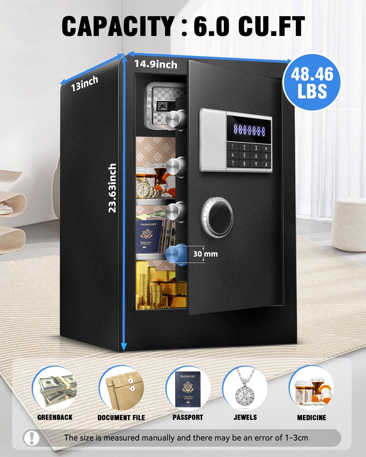 ITOPFOX LIT0812I226 Chest-Safes - View #3