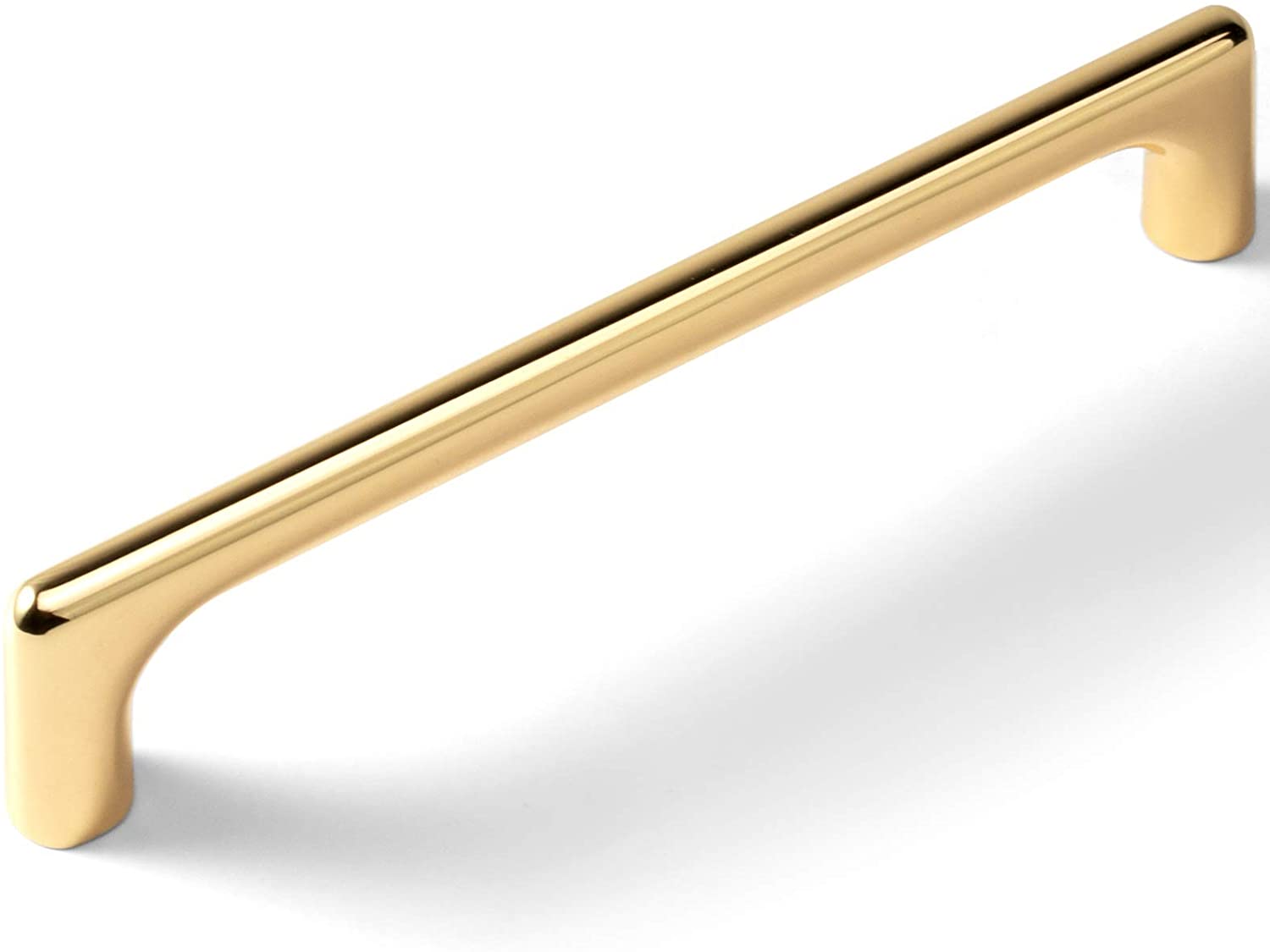Miaokesen 052JIN-160 6-5/16-in , 160mm Center to Center Polished Gold Cylindrical Handle 6 -Pack