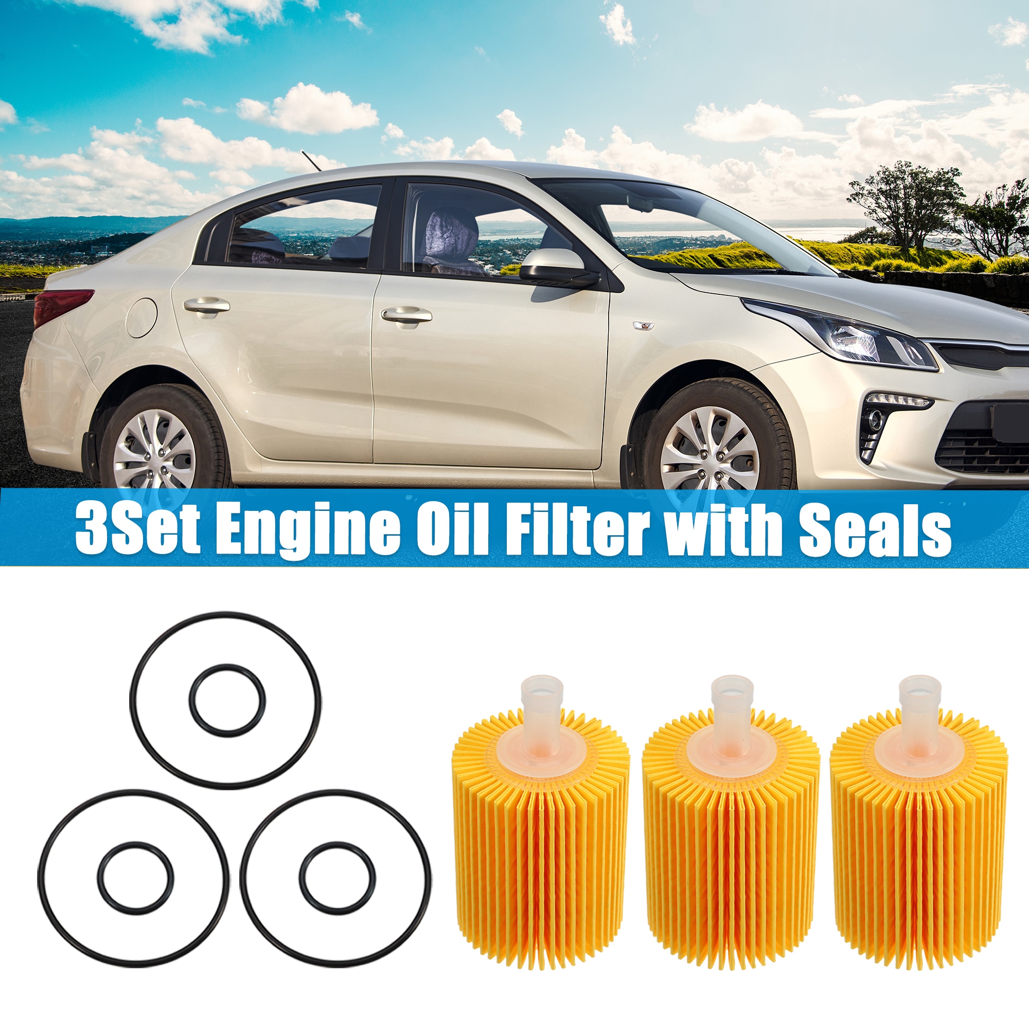 Unique Bargains S26011300UX2584 Ope-Oil-Filters - View #2