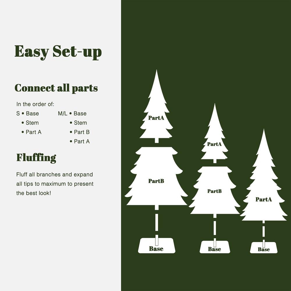 LuxenHome WHAP2617 Artificial-Christmas-Trees - View #3