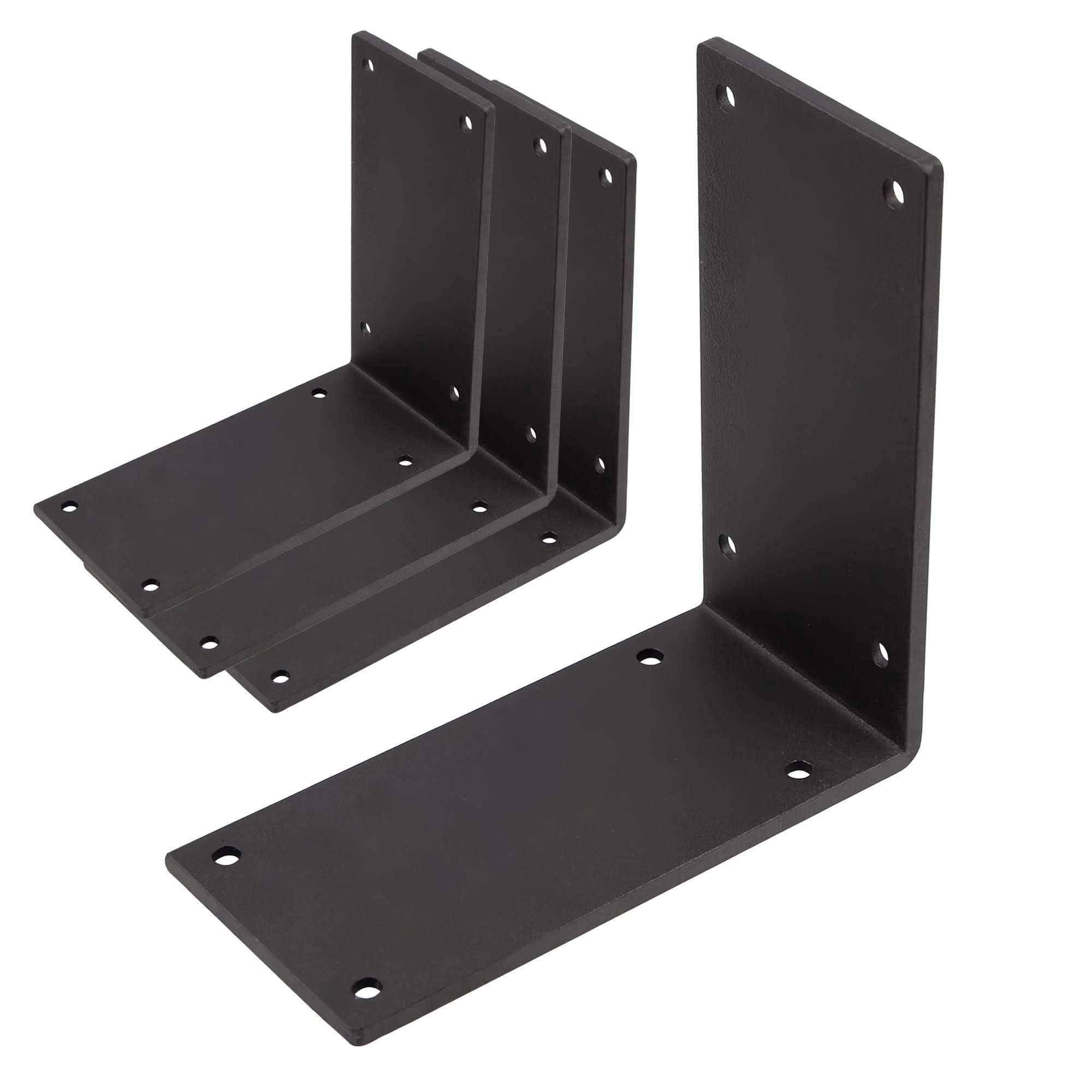 ITOPFOX  Heavy Duty Steel Corner Brackets 90 Degree Angle Post Bracket 6x6 Large Connector Brace Sturdy L Braces for Wood DIY Projects