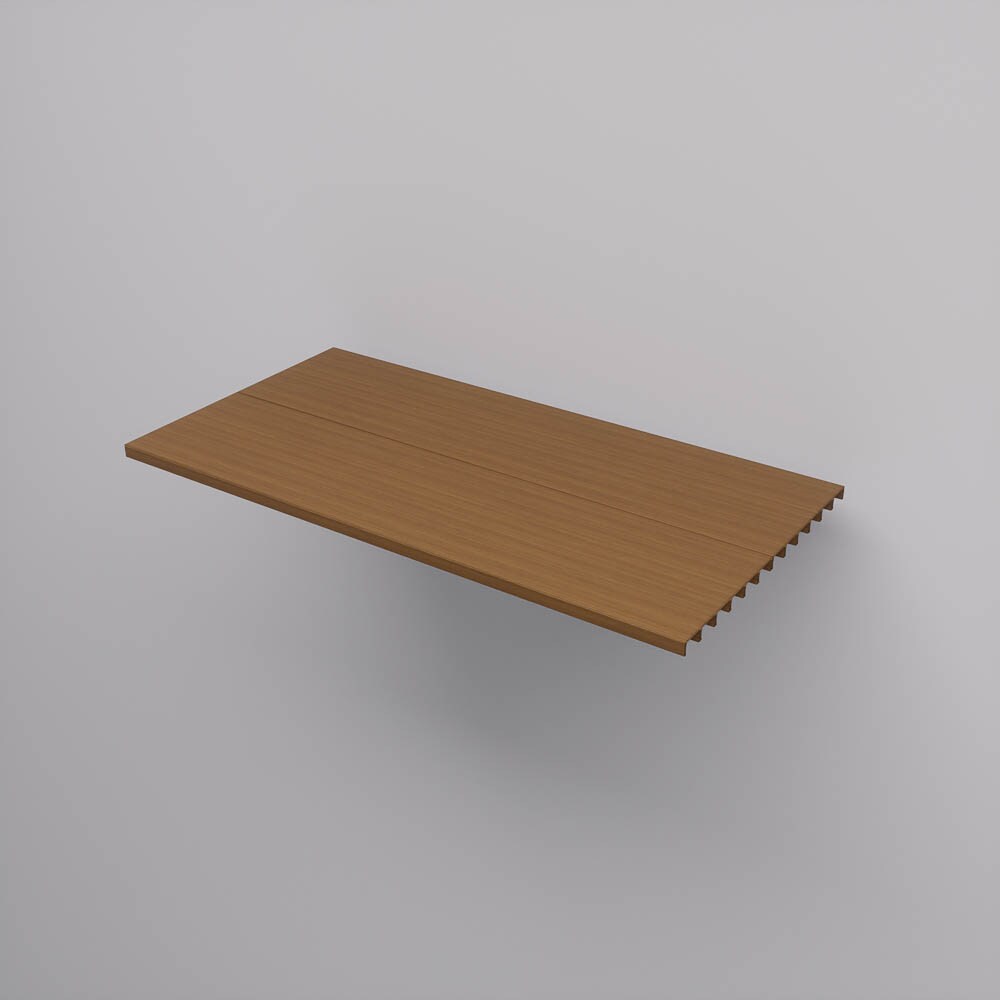 Modern Shelving ALUMWAL-1224-BW Wall-Mounted-Shelving - View #3