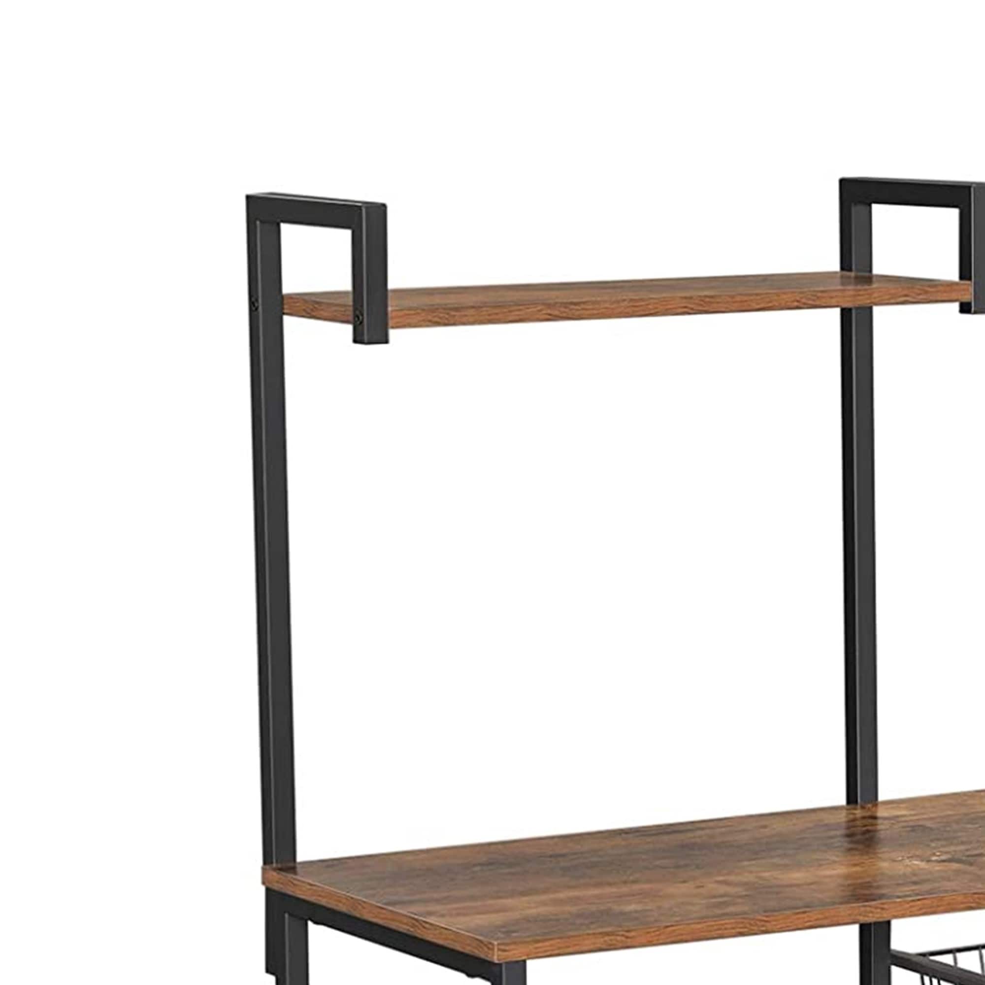 Benzara BM221272 Free-Standing-Shelving - View #2