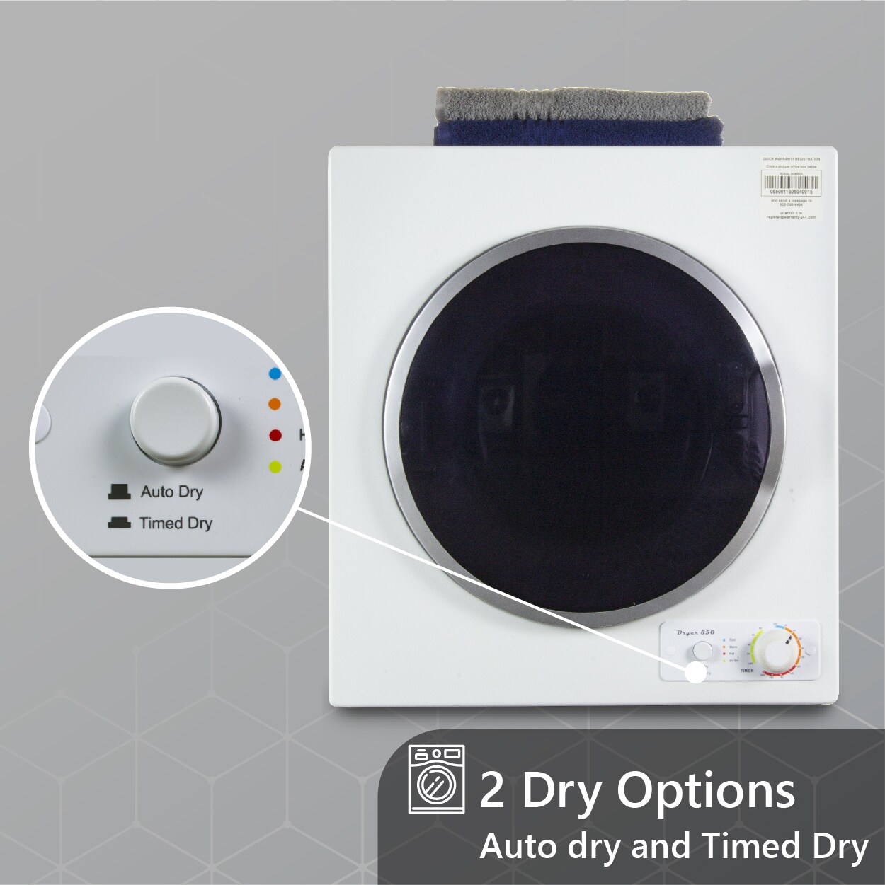 panda stackable washer and dryer