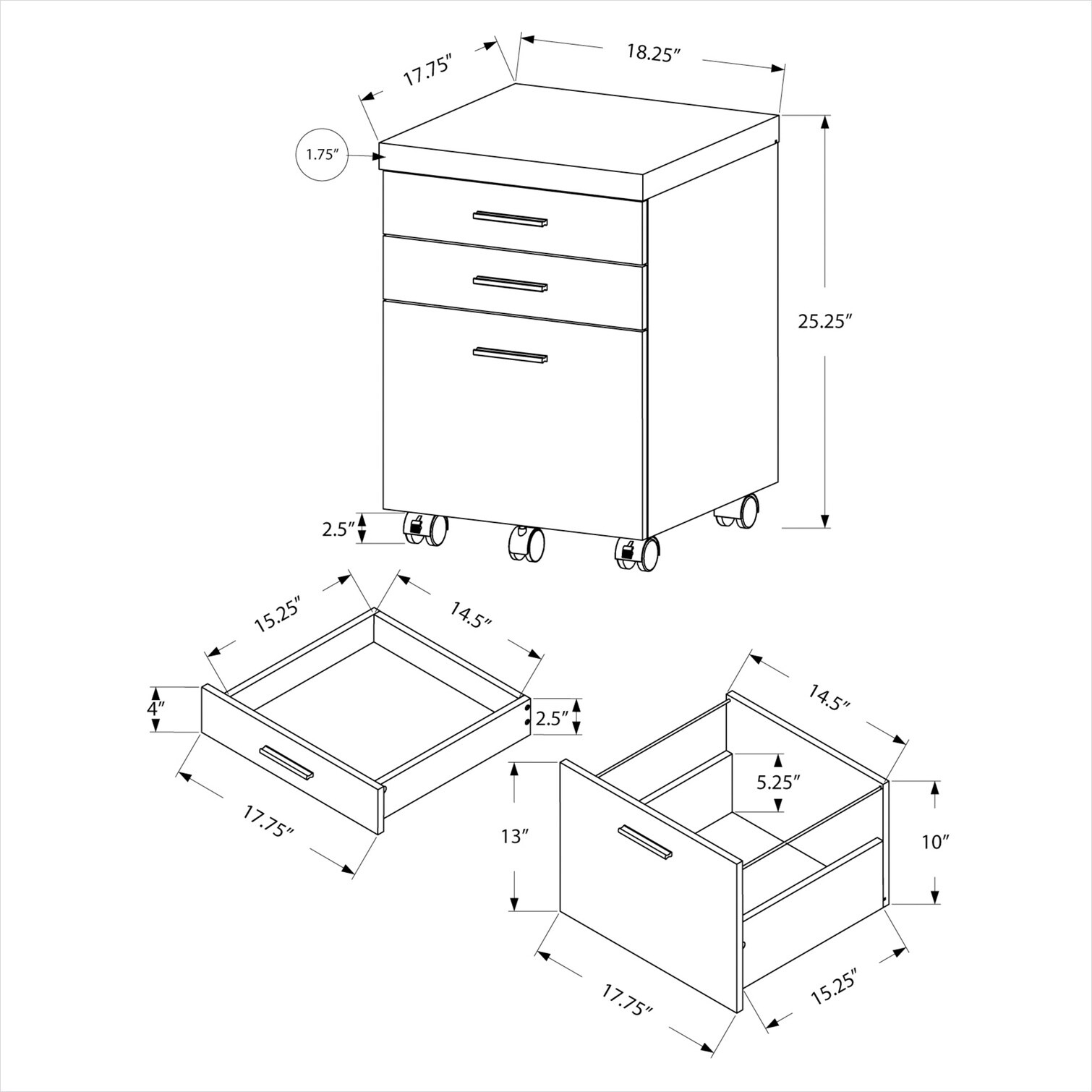 Watnature L7G5THOK1H3Y Filing-Cabinets - View #7