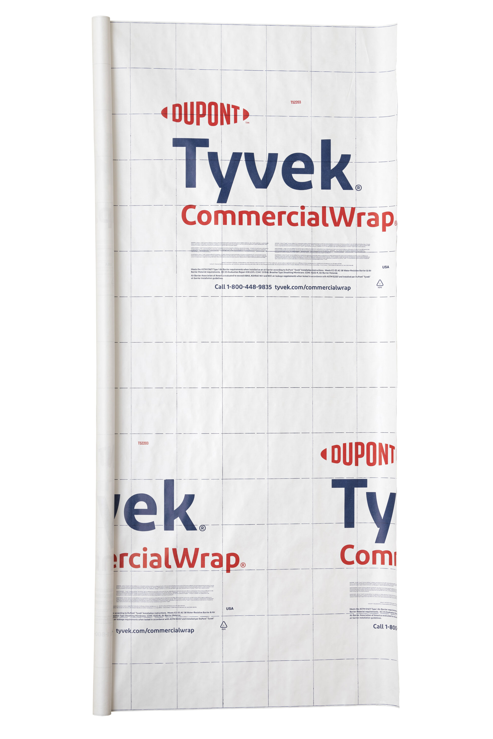 DuPont 10-ft x 125-ft Water Resistant UV Resistant Non-Woven House Wrap 1250-sq ft