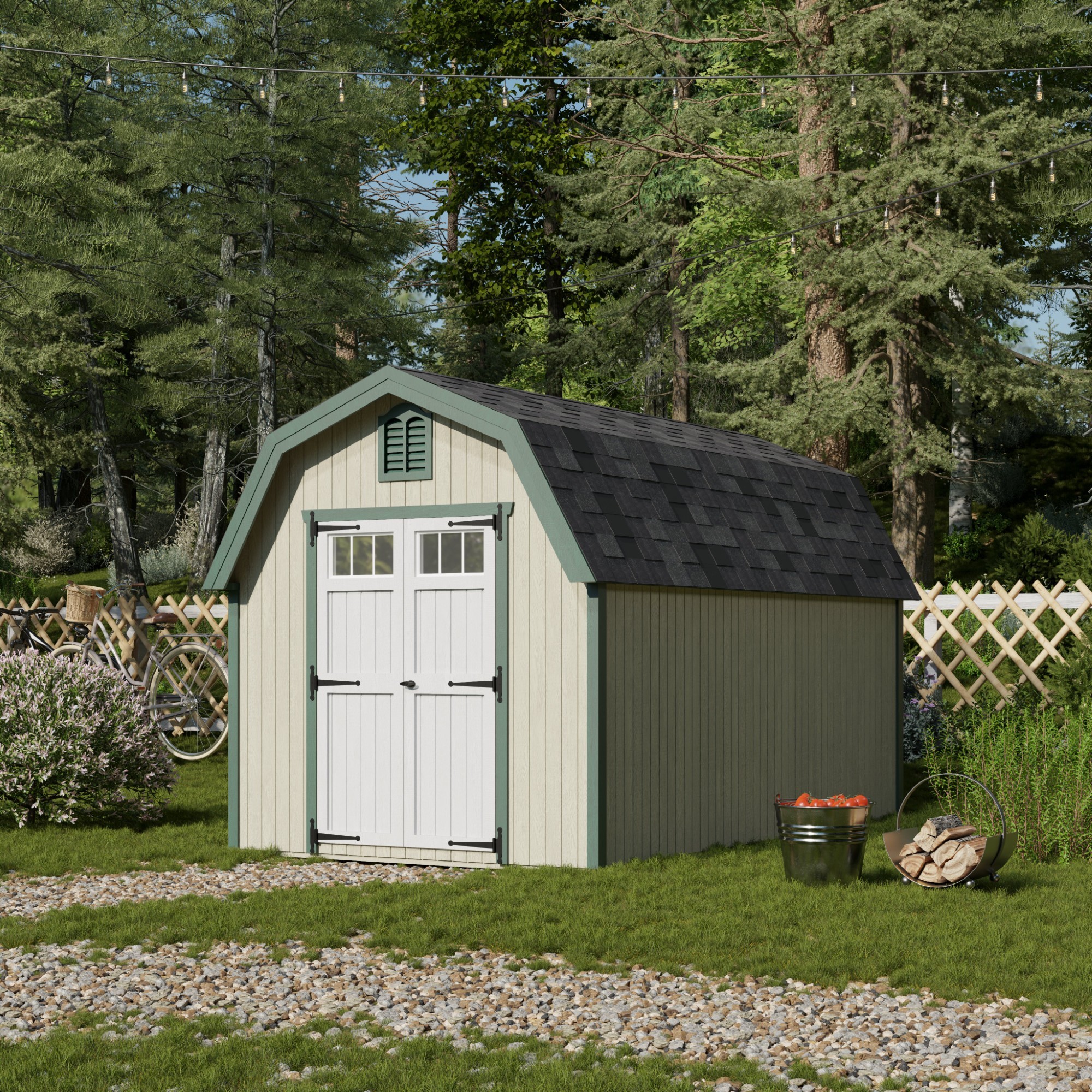 Little Cottage Co 8X14 GCGS-PC-FK Wood-Storage-Buildings - View #2