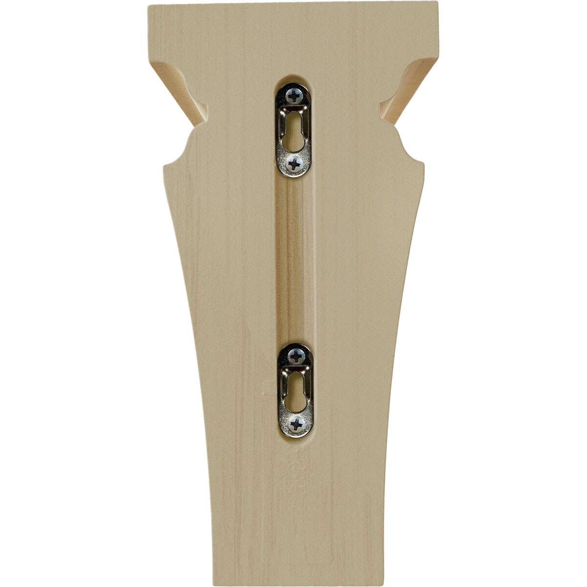 Medium Rubberwood Corbel in Natural Finish, 10" Height