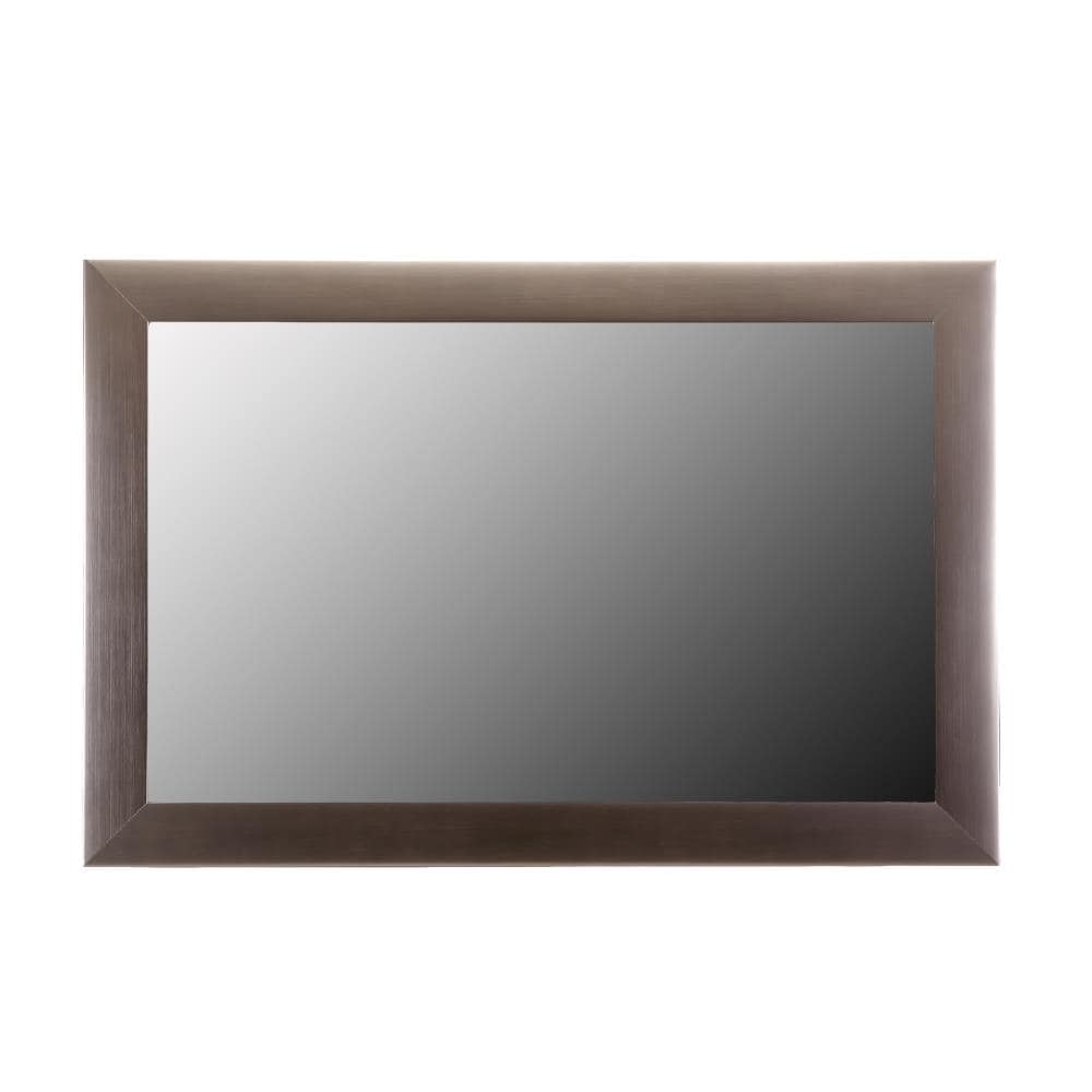Gardner Glass Products 60-in W x 42-in H Silver MDF Modern/Contemporary Mirror Frame Kit Hardware Included | 15168