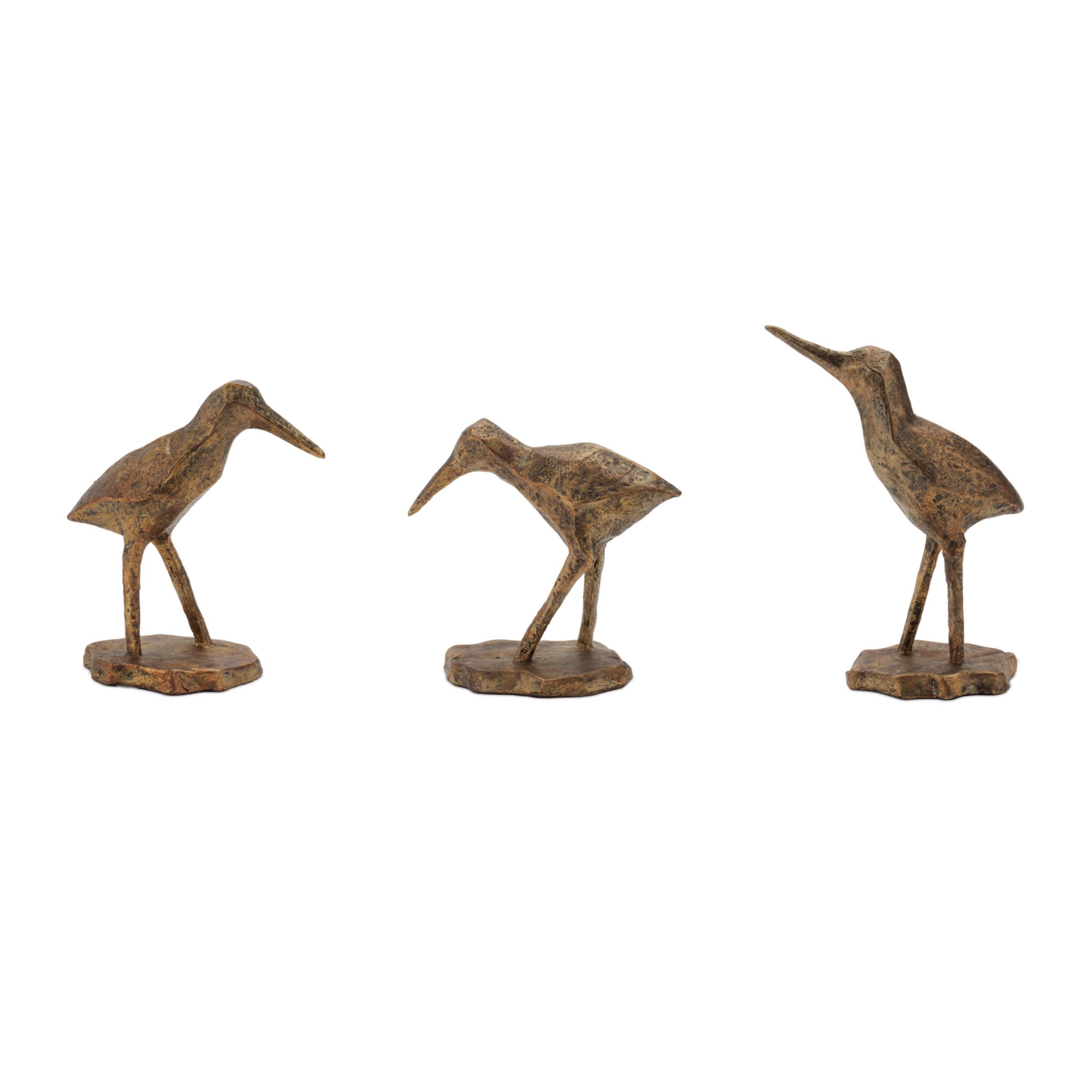 Melrose International 96221DS Bird (Set of 3) 4.25H 5H 6H Resin