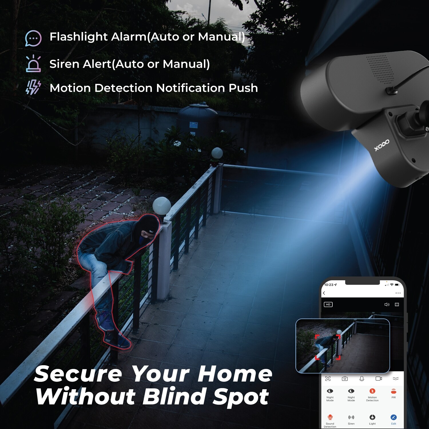 Contixo E9 Motion-Activated-Floodlights - View #4