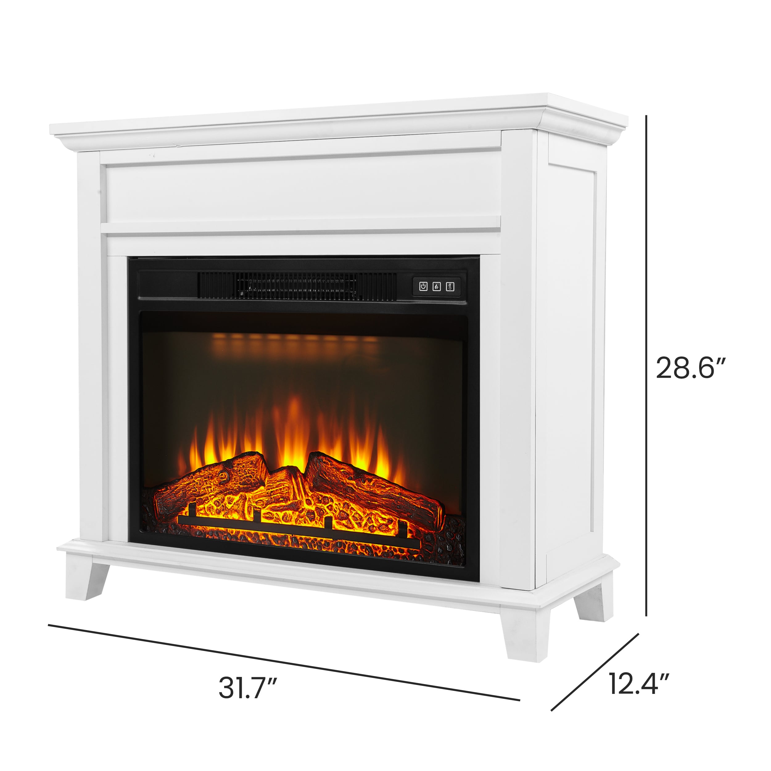 Utopia 4niture HASX-23D-WHITE Electric-Fireplaces - View #5