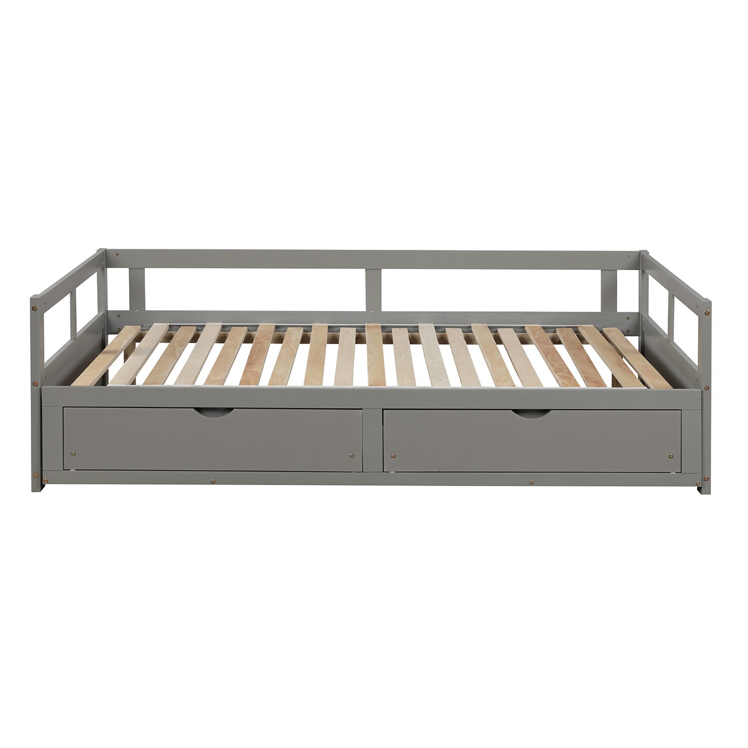 Mondawe OR-W973AE-LF Gray Twin Wood Daybed with Storage