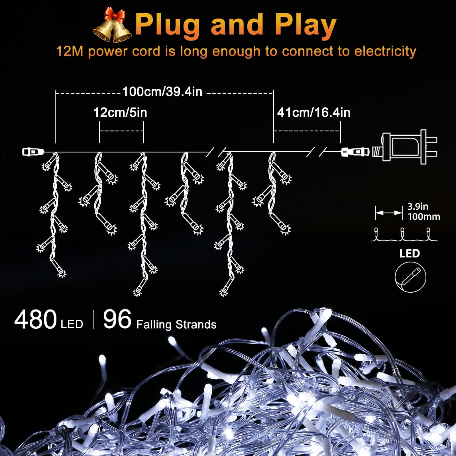 BIGHOUSE BH3003010038 Christmas-Icicle-Lights - View #6