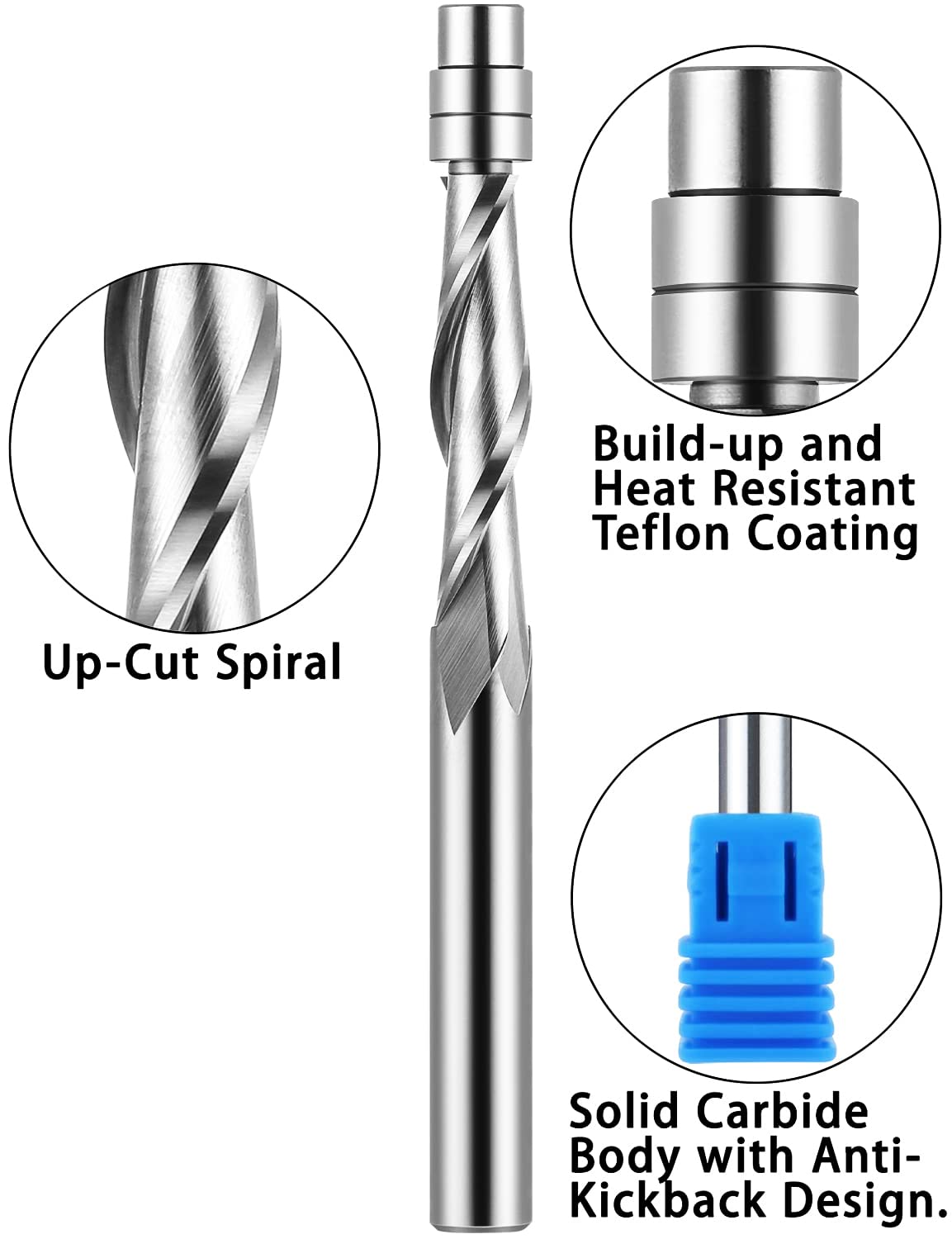 SenQWFa LDC0811Q334 Trimming-Cutout-Router-Bits - View #2