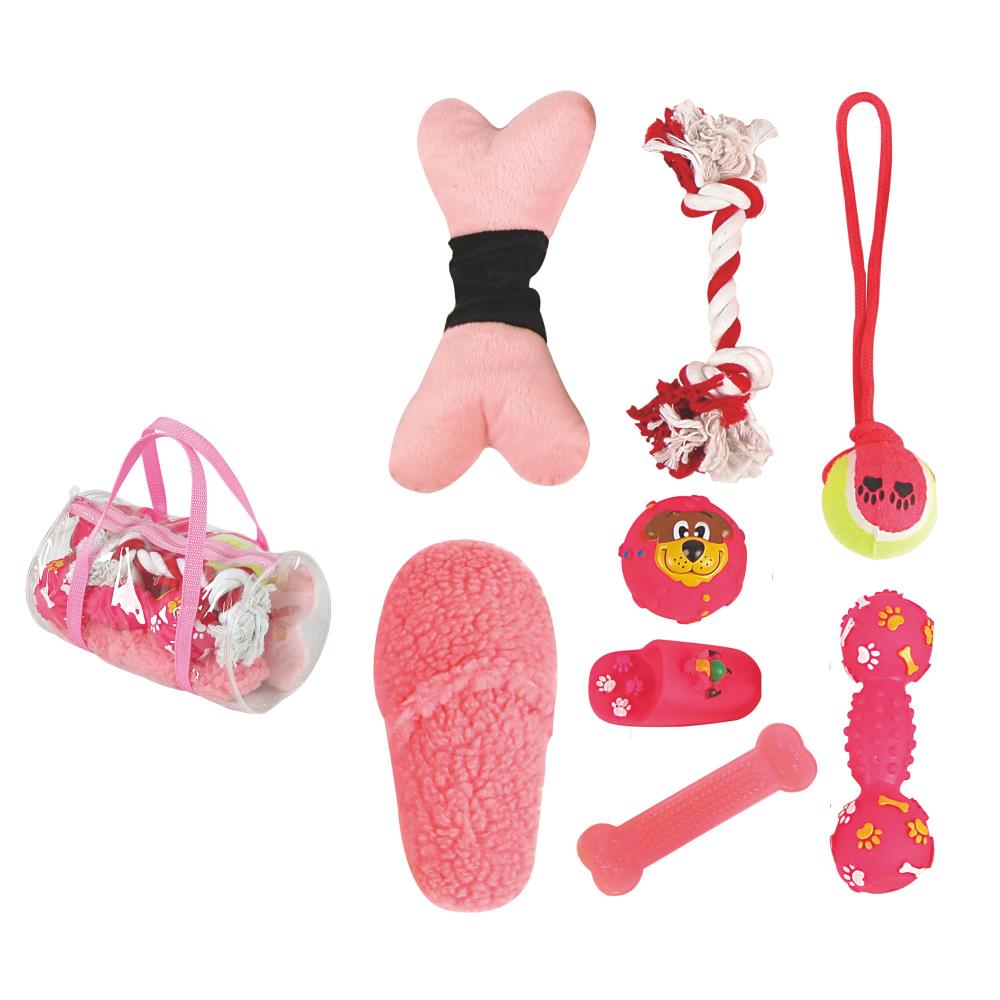 Pet Life GF4PK Rubber Chew Dog Toy